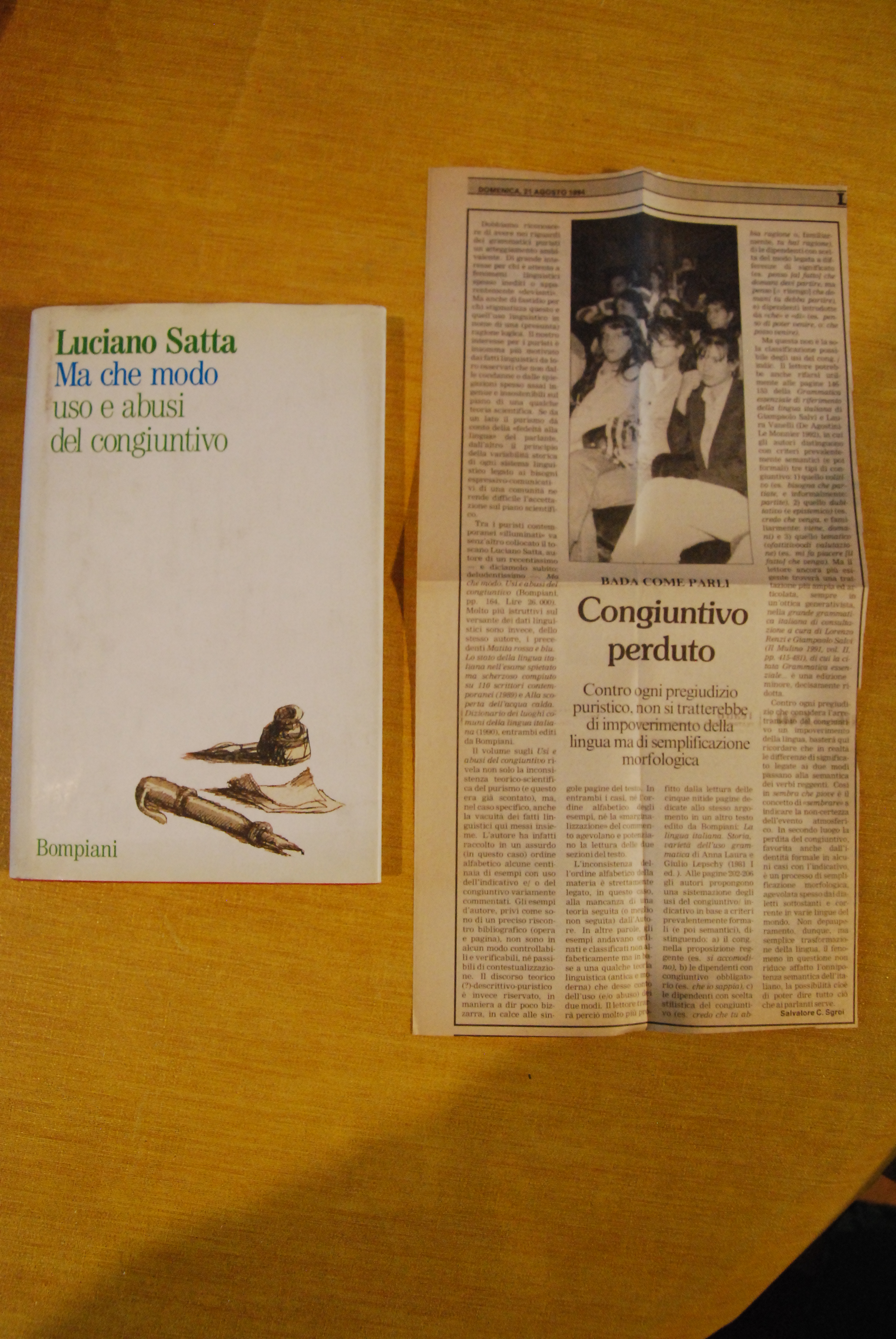 ma che modo (con articolo di giornale)