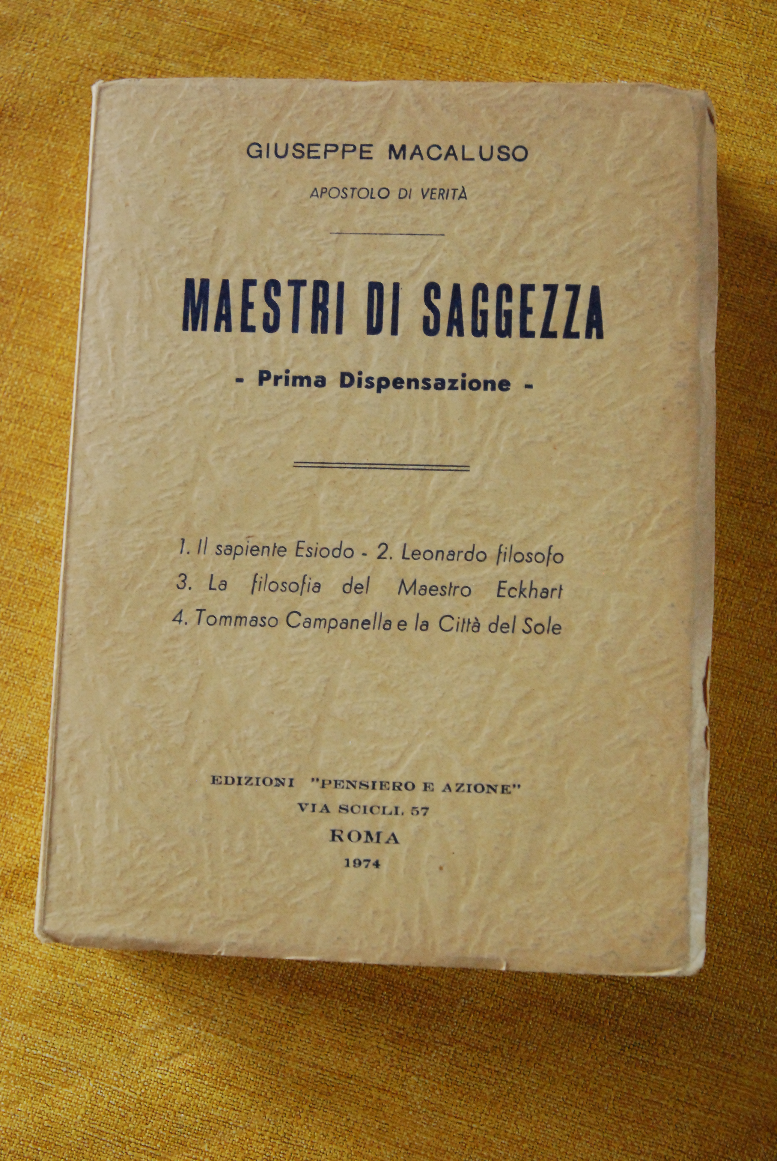 maestri di saggezza prima dispensazione NUOVO