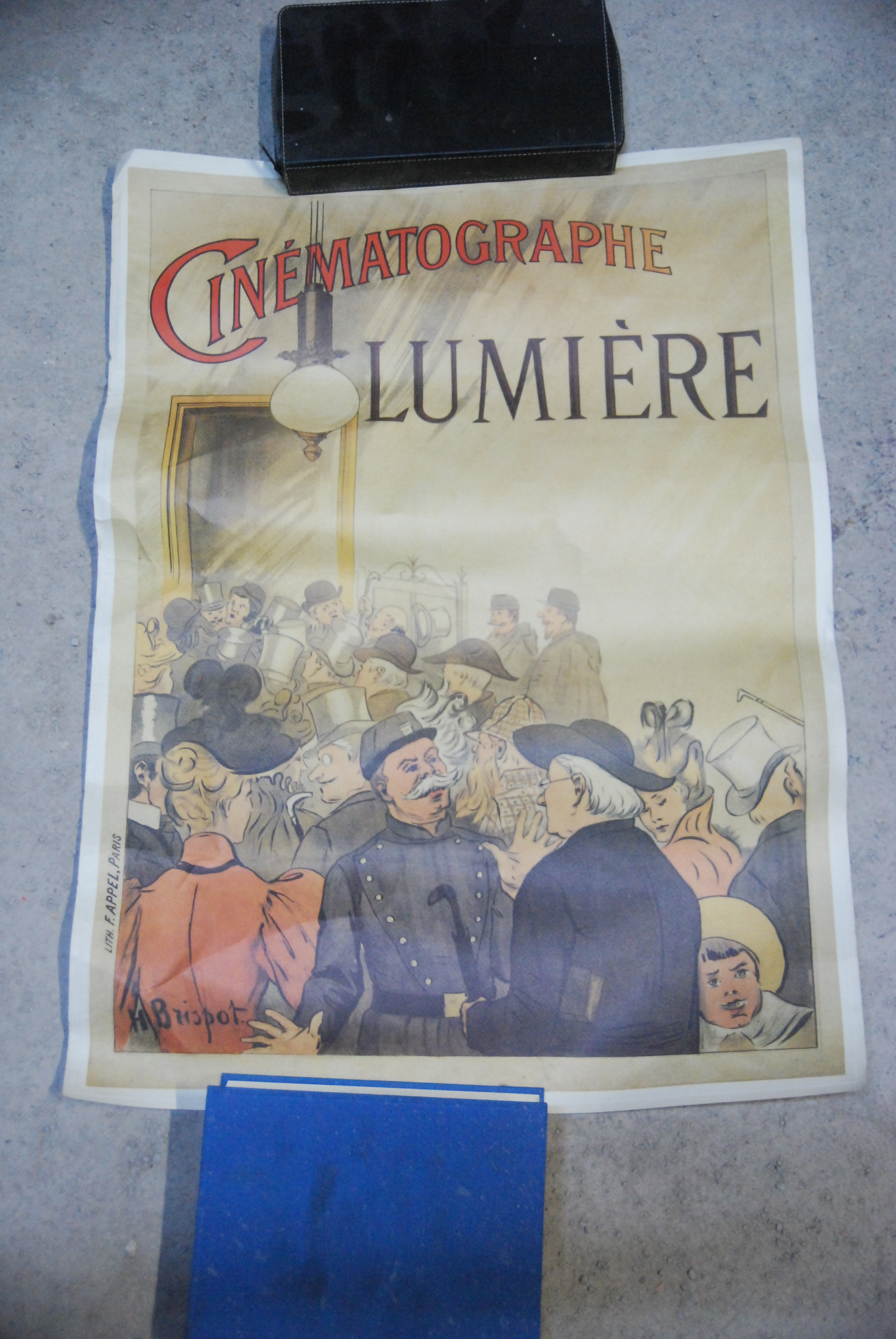 manifesto poster cinematographe lumiere au grand cafè 1895 stampa riproduzione