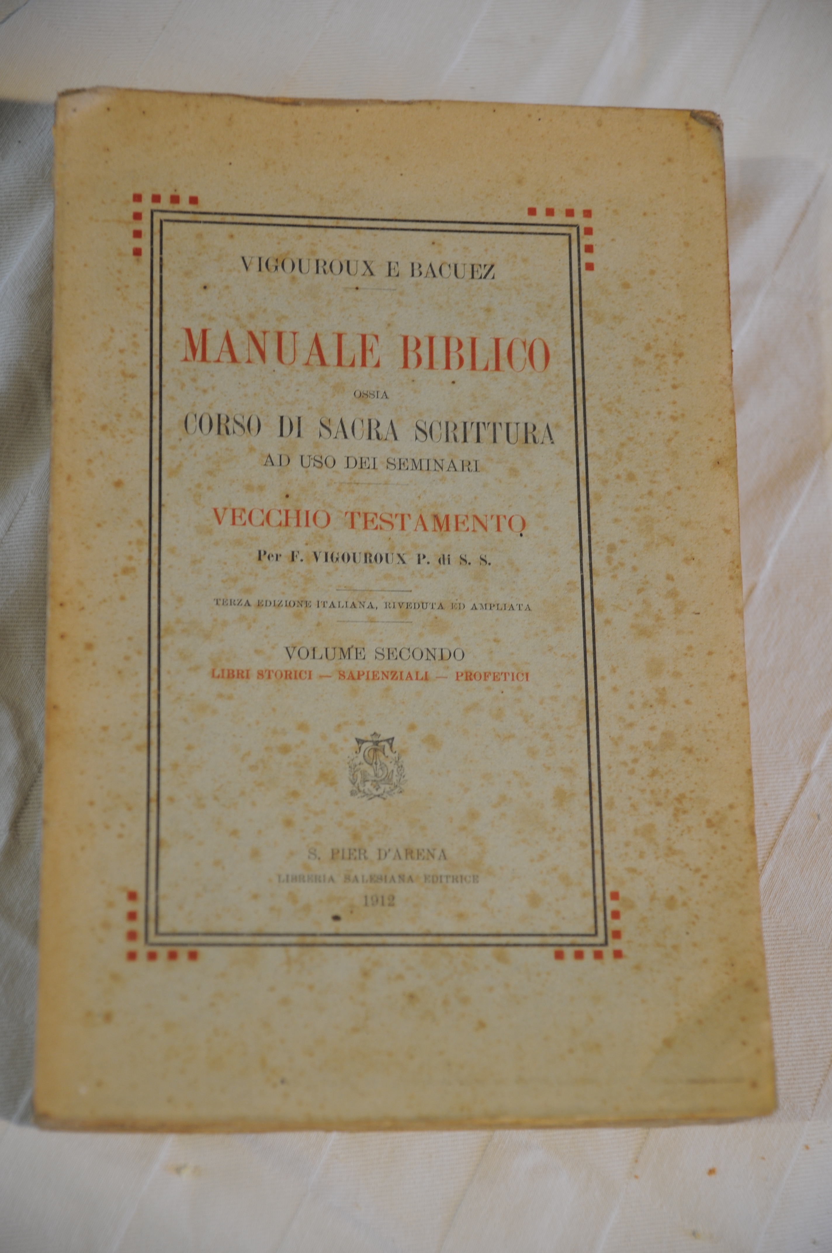 manuale biblico OSSIA corso di sacra scrittura ad uso dei …