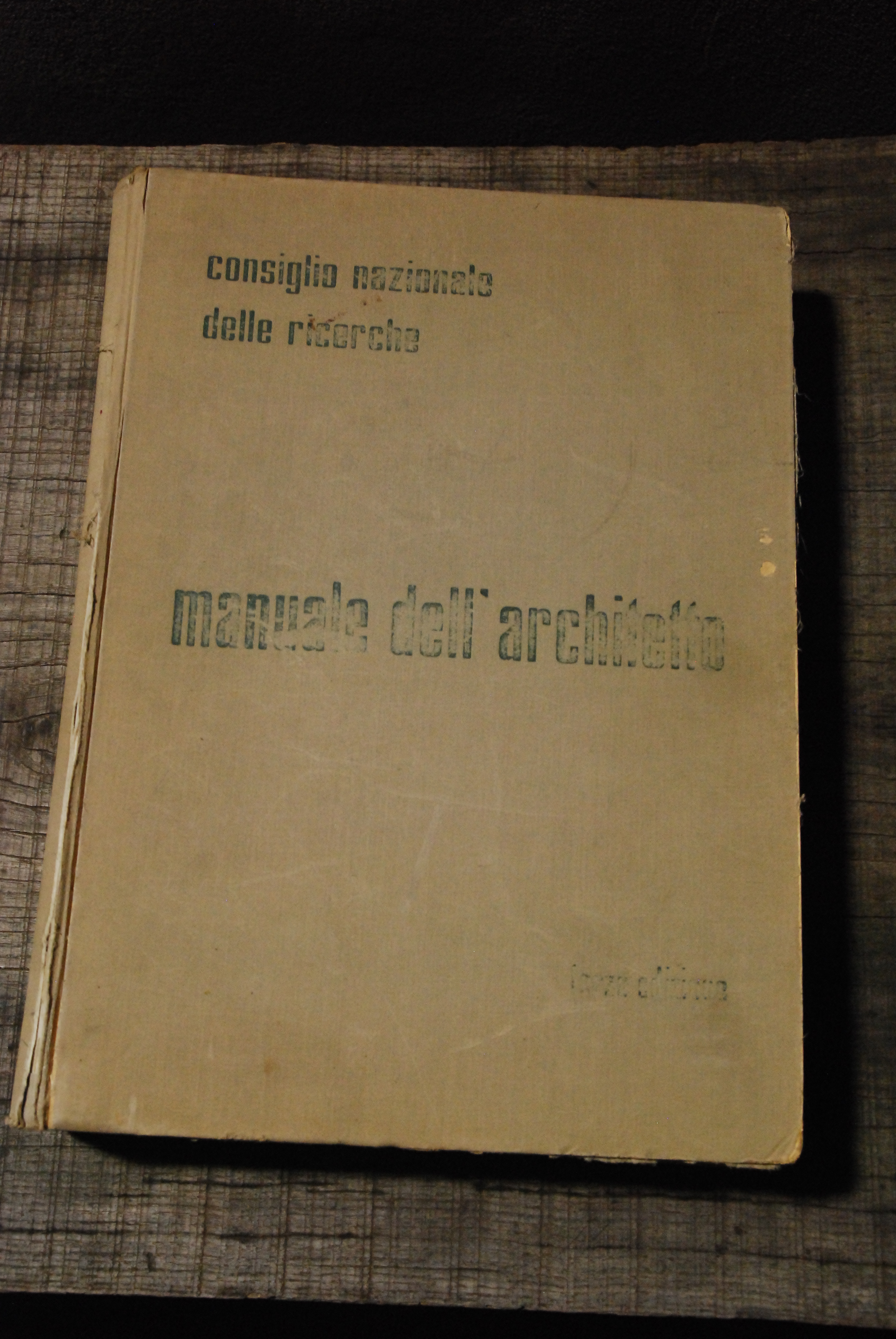 manuale dell'architetto 3^ terza ed. 1962