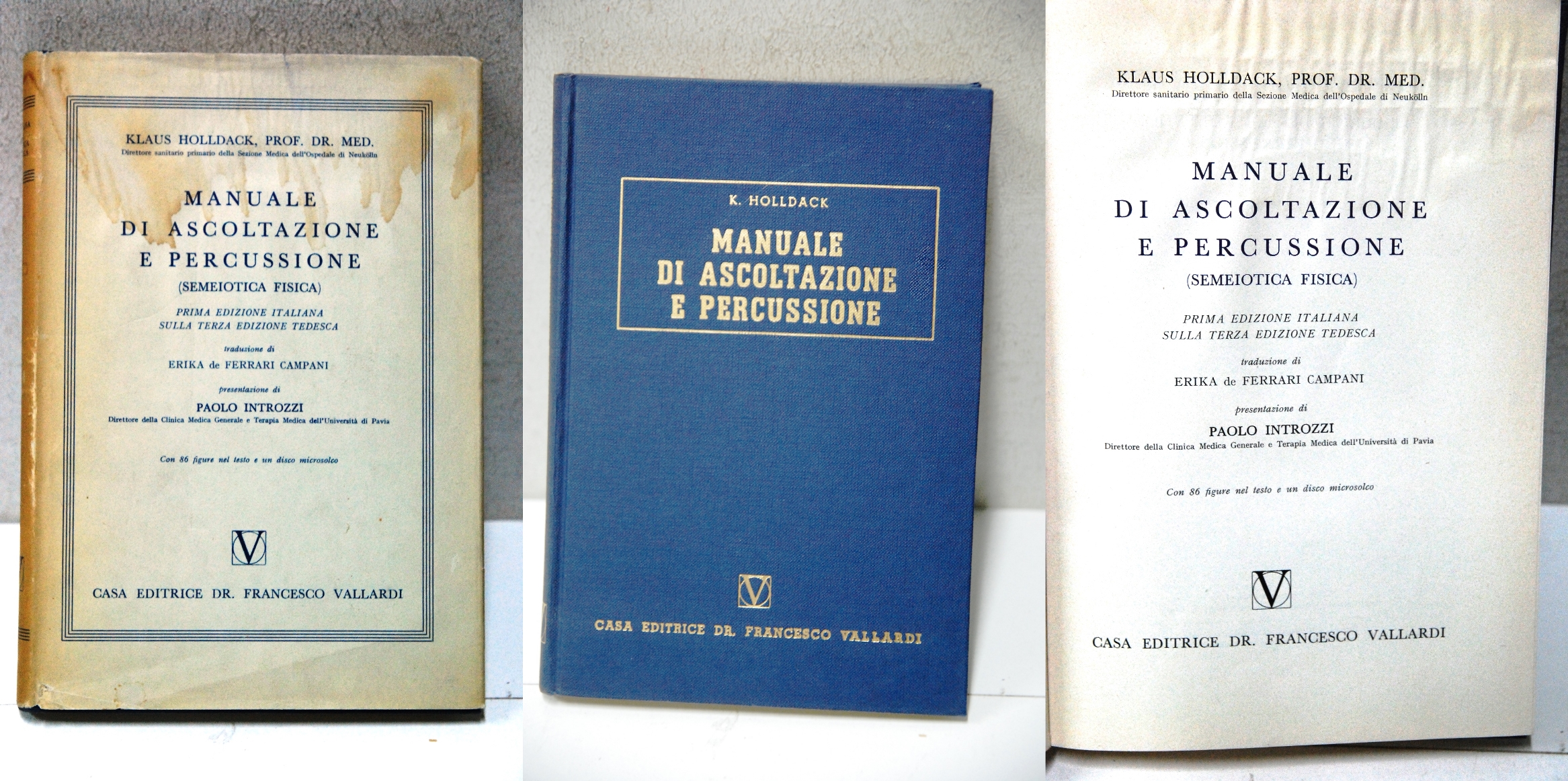manuale di ascoltazione e percussione prima ed. (come nuovo, tranne …