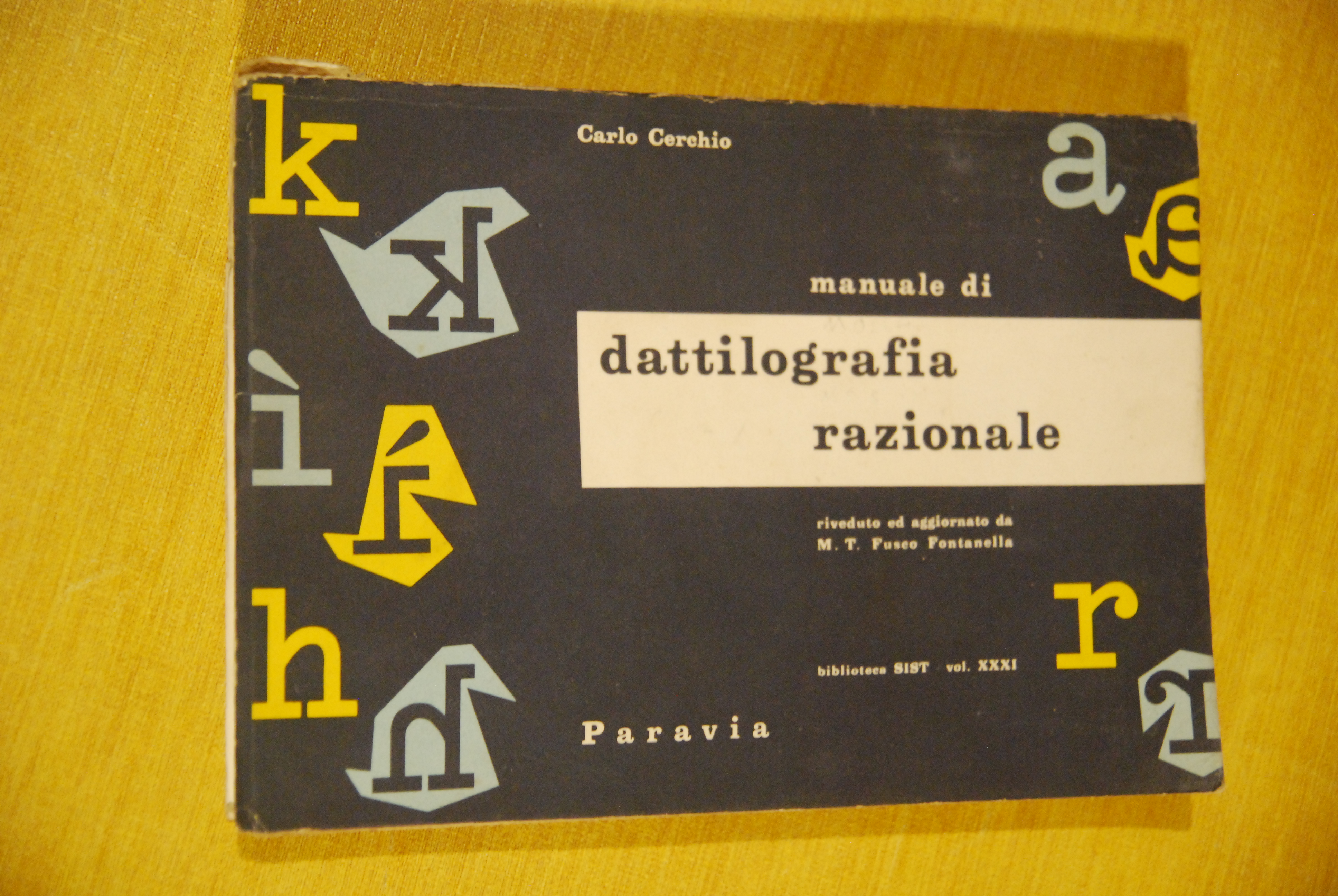 manuale di dattilografia razionale (edizione colore blu) NUOVO