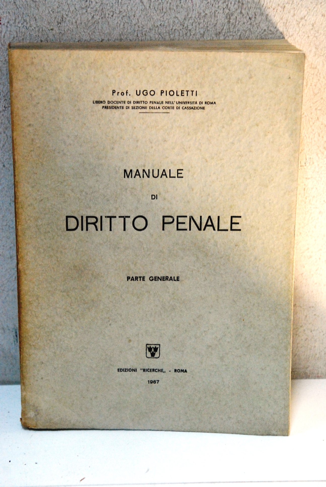 manuale di diritto penale parte generale autografato
