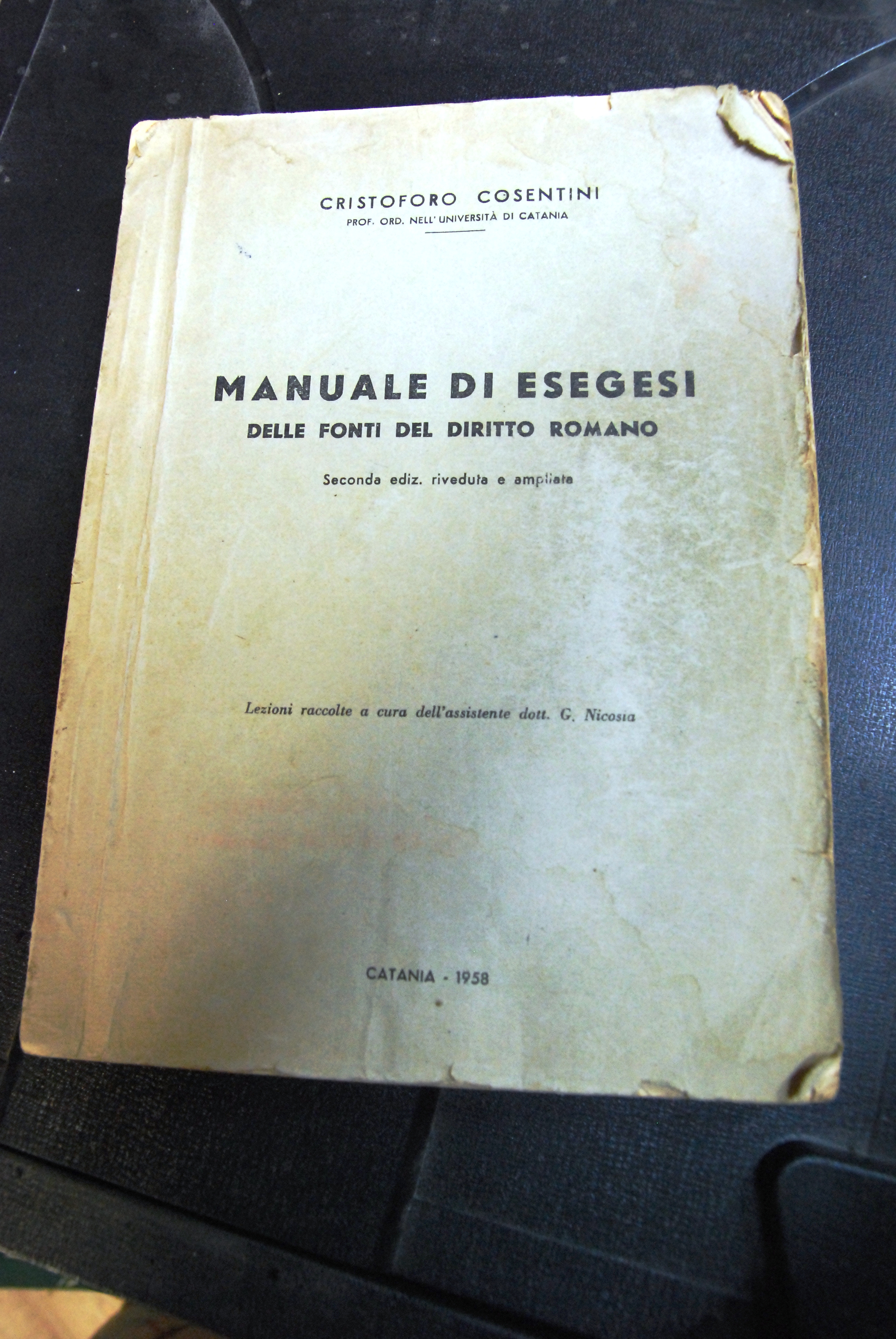 manuale di esegesi delle fonti del diritto romano