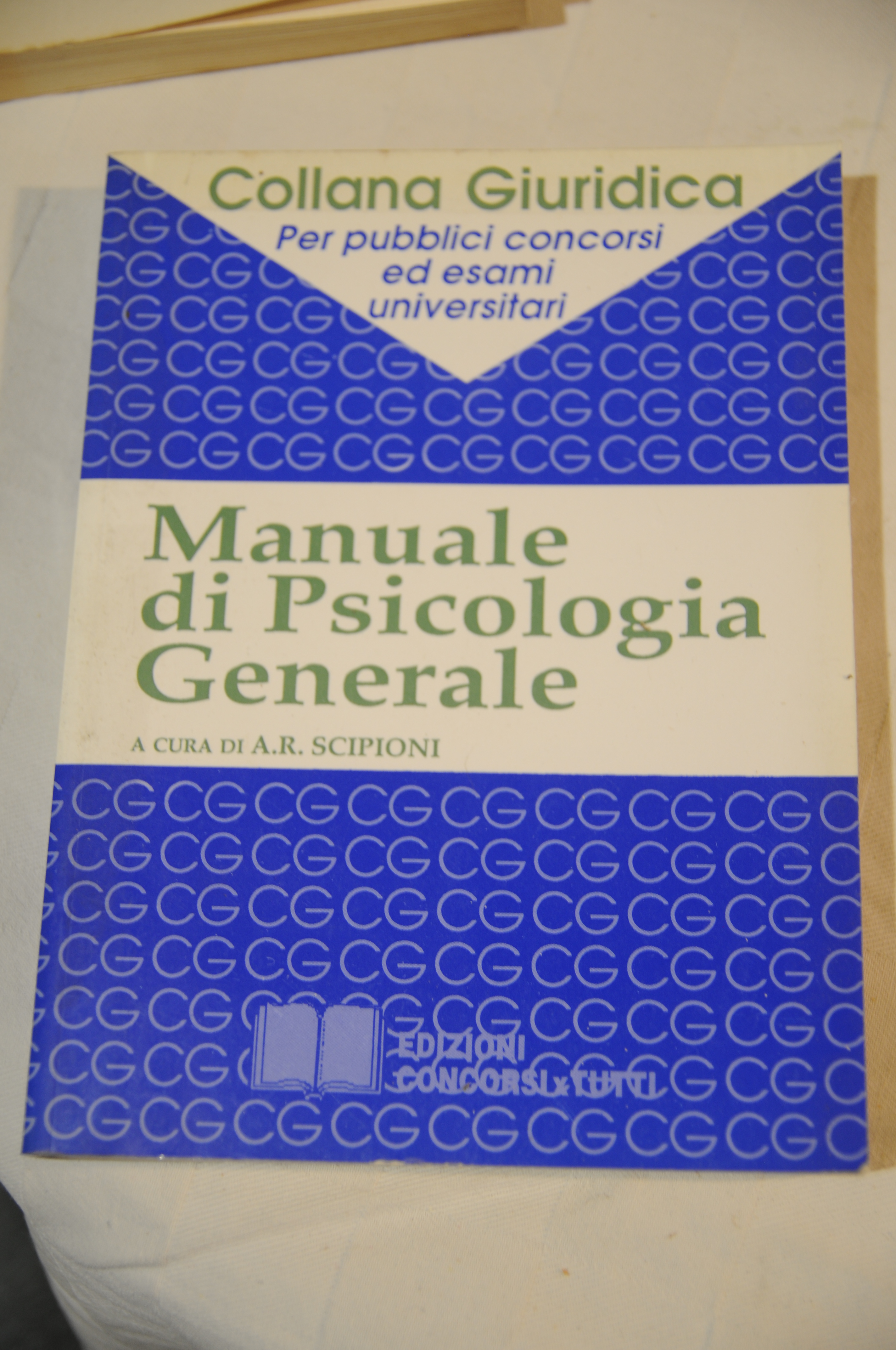 manuale di psicologia generale NUOVO (sigla di possesso)
