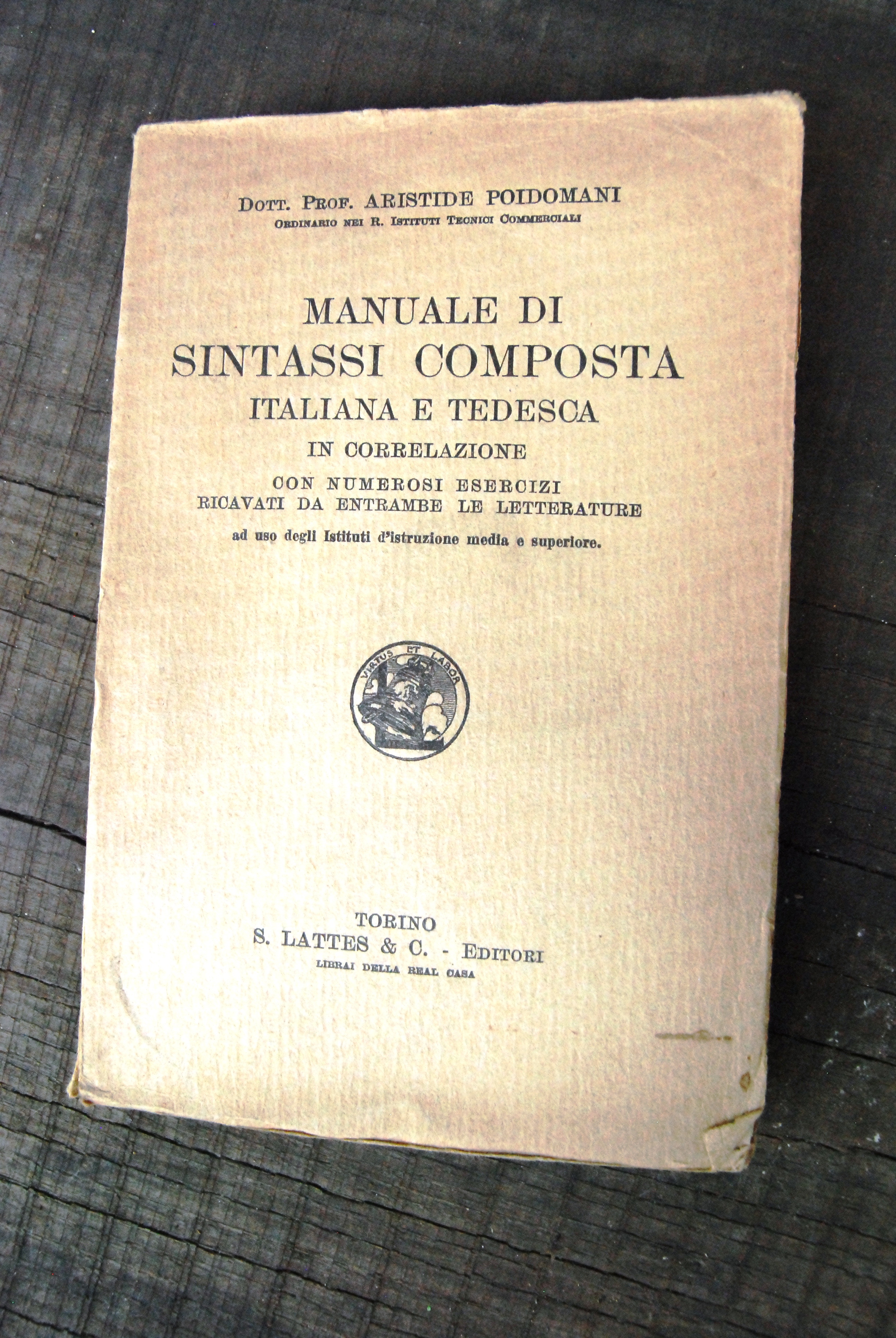 manuale di sintassi composta italiana e tedesca
