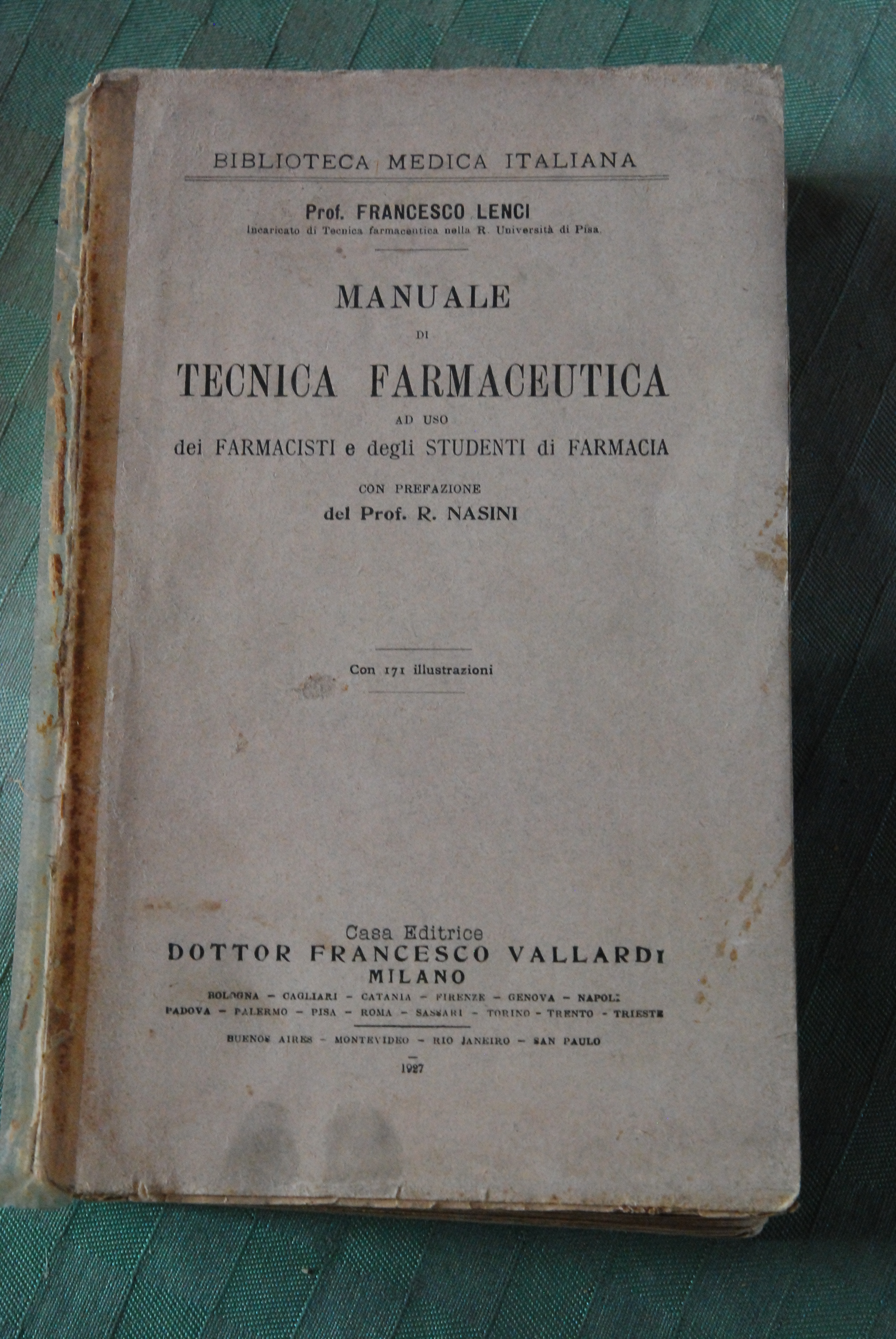 manuale di tecnica farmaceutica (volume completo, come da foto)