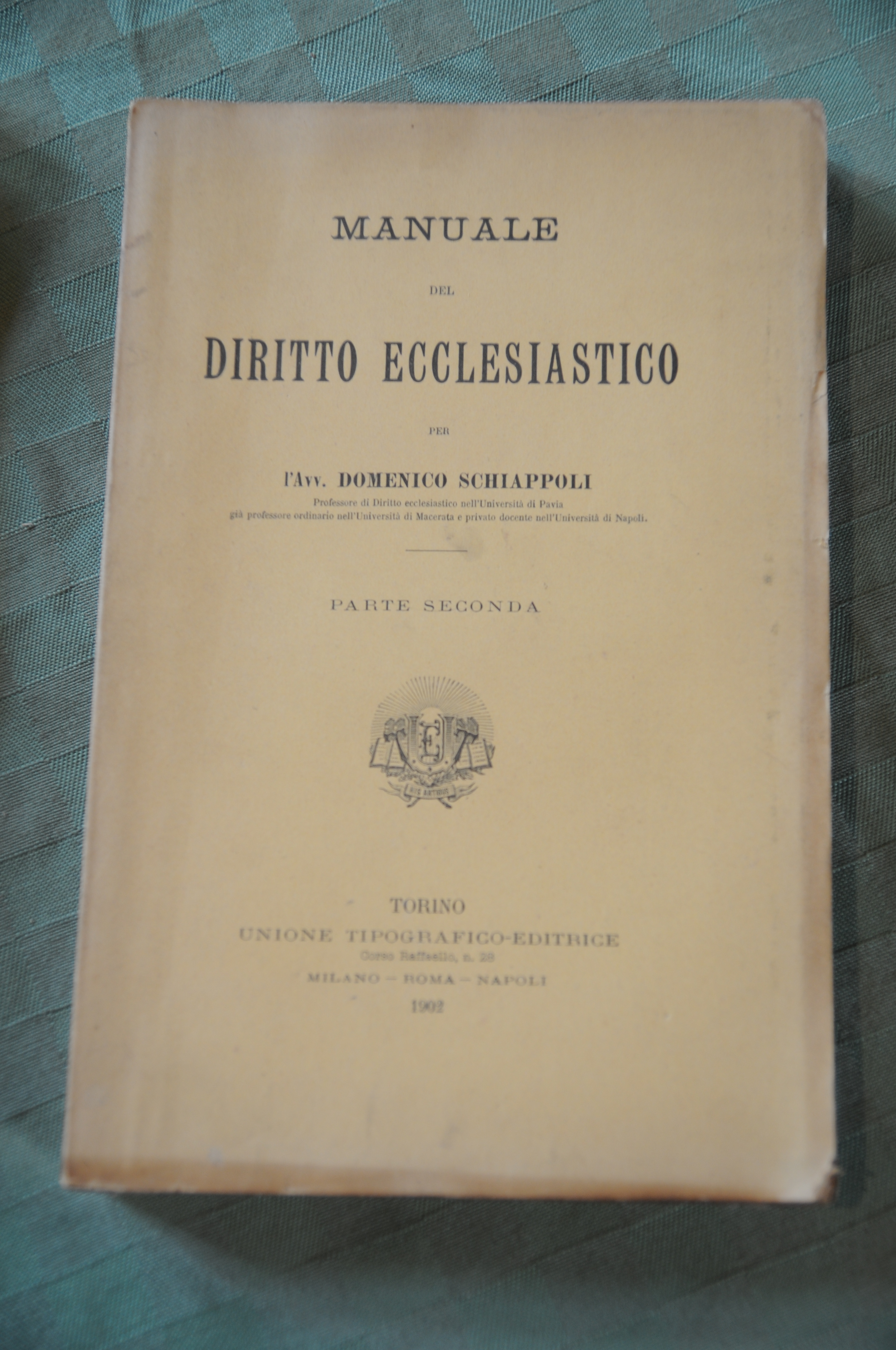 manuale diritto ecclesiastico parte seconda NUOVO