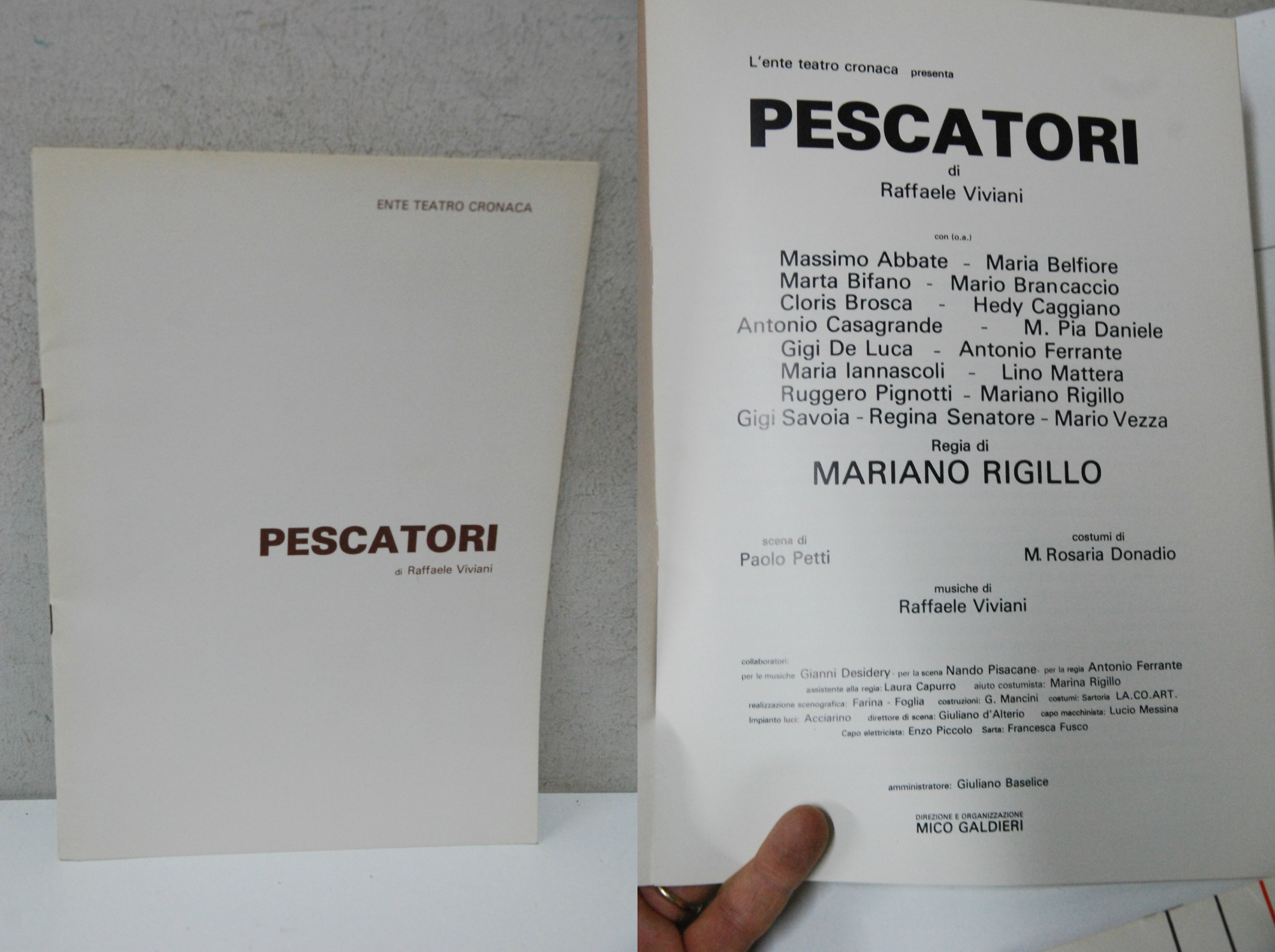 mariano rigillo massimo abbate maria belfiore etc