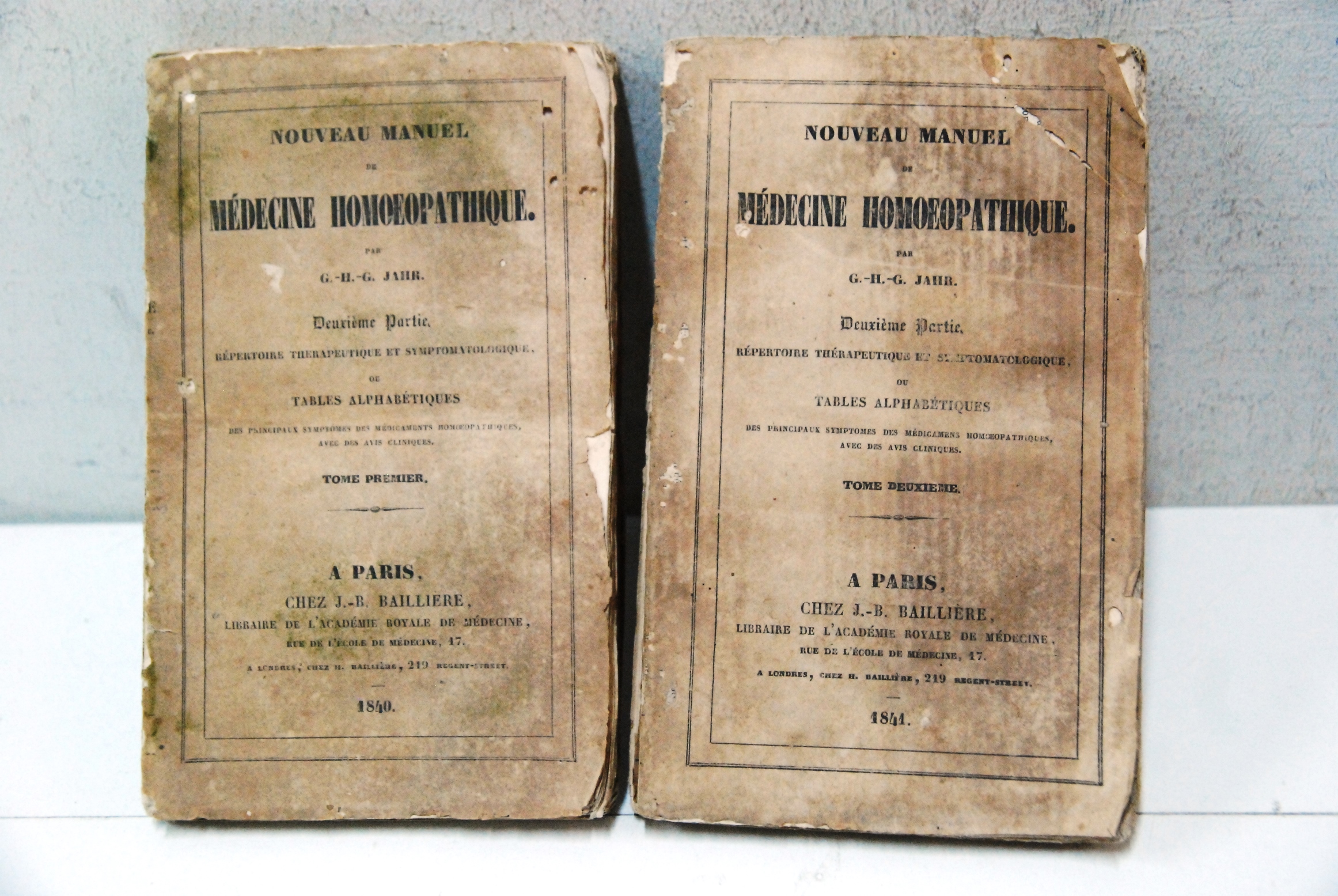 medecine homoeopathique par jahr tables repertoire therapeutique et symptomatologique alphabetiques …