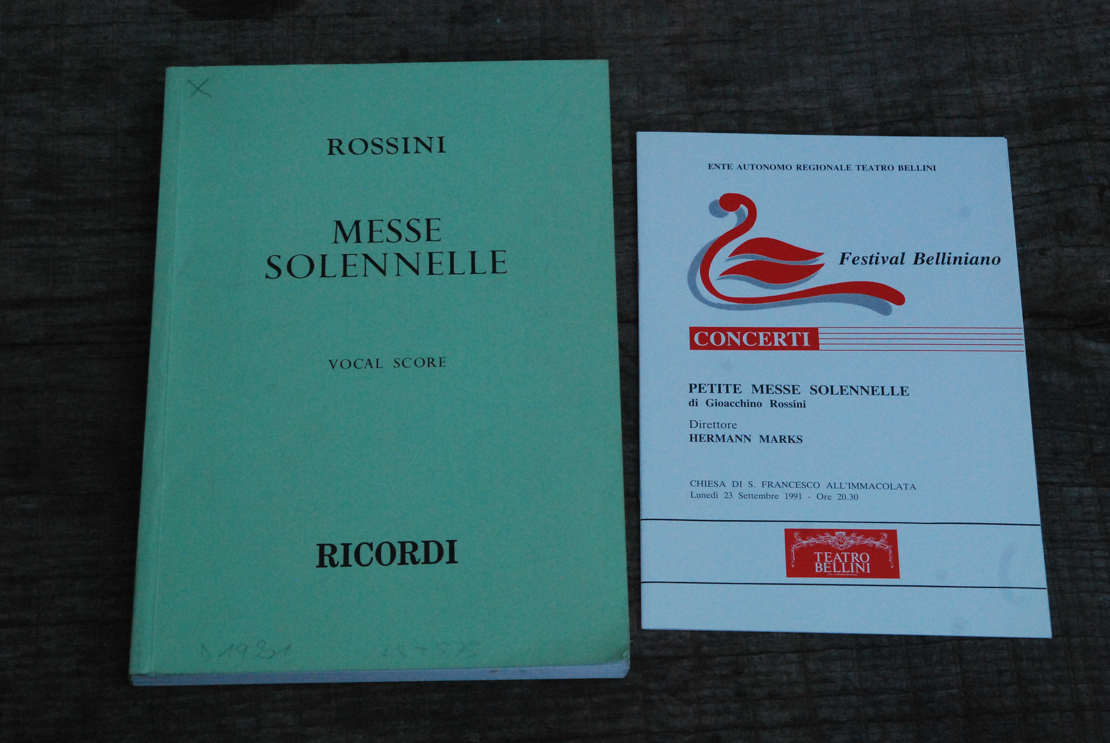 messe solennelle vocal score ricordi e festival belliniano al teatro …