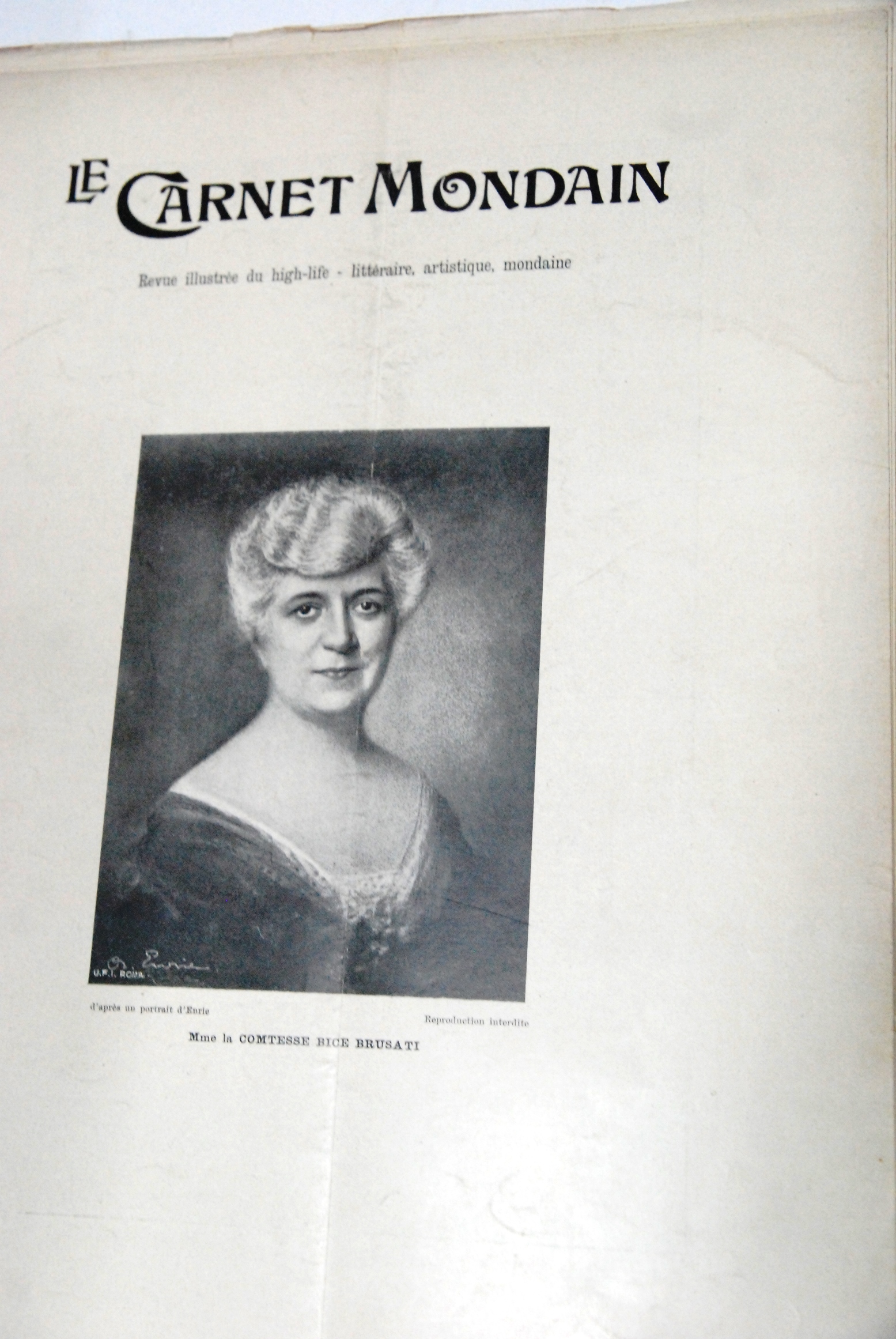 mme la comtesse bice brusati 488 maggio 1922