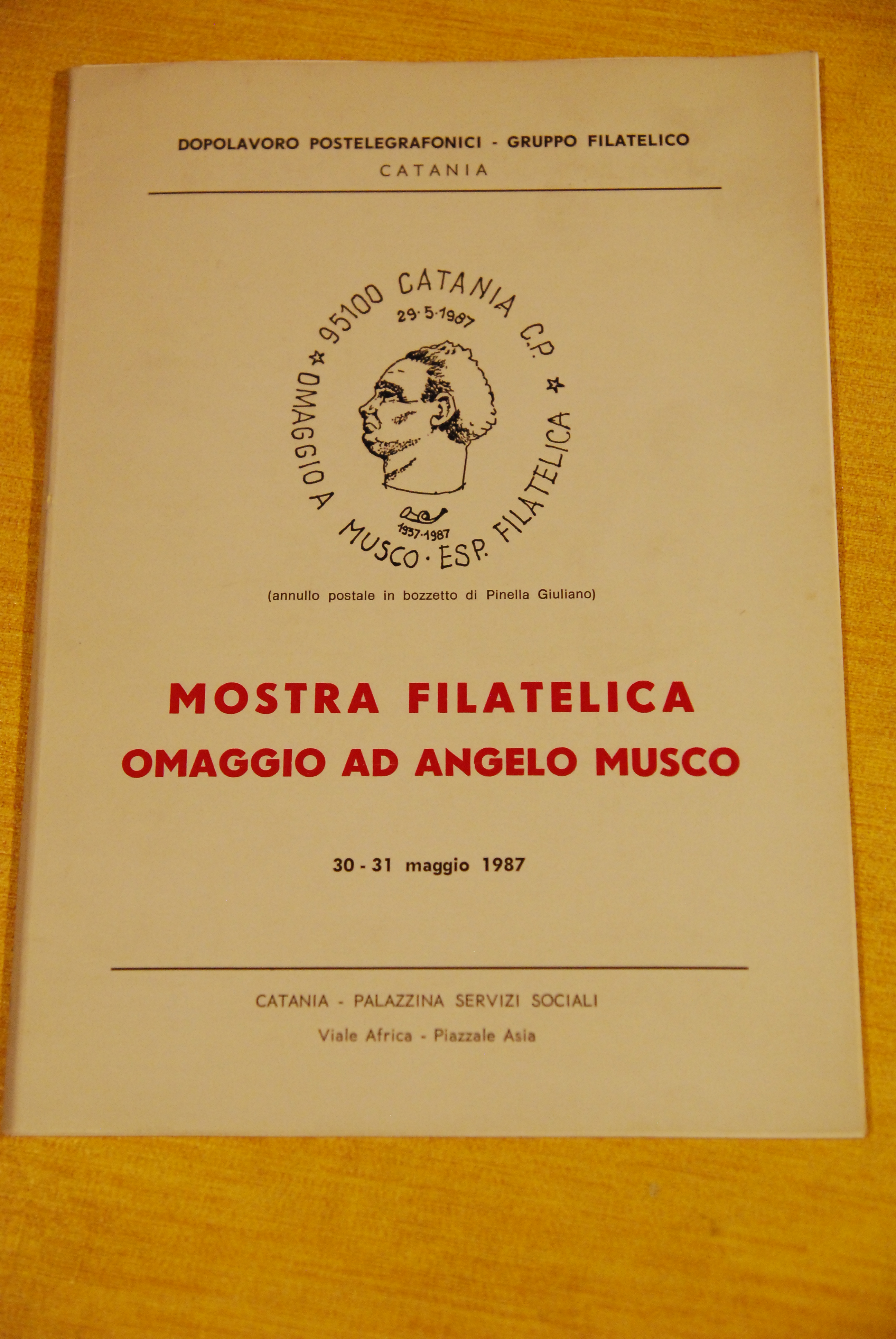 mostra filatelica omaggio ad angelo musco