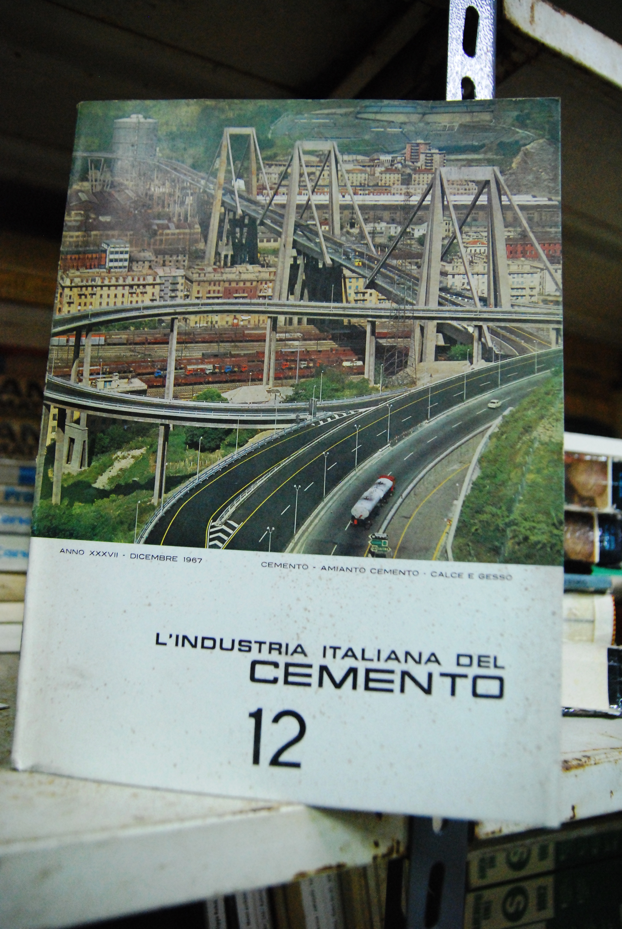 n. 12 del 1967 ponte morandi progetti completi