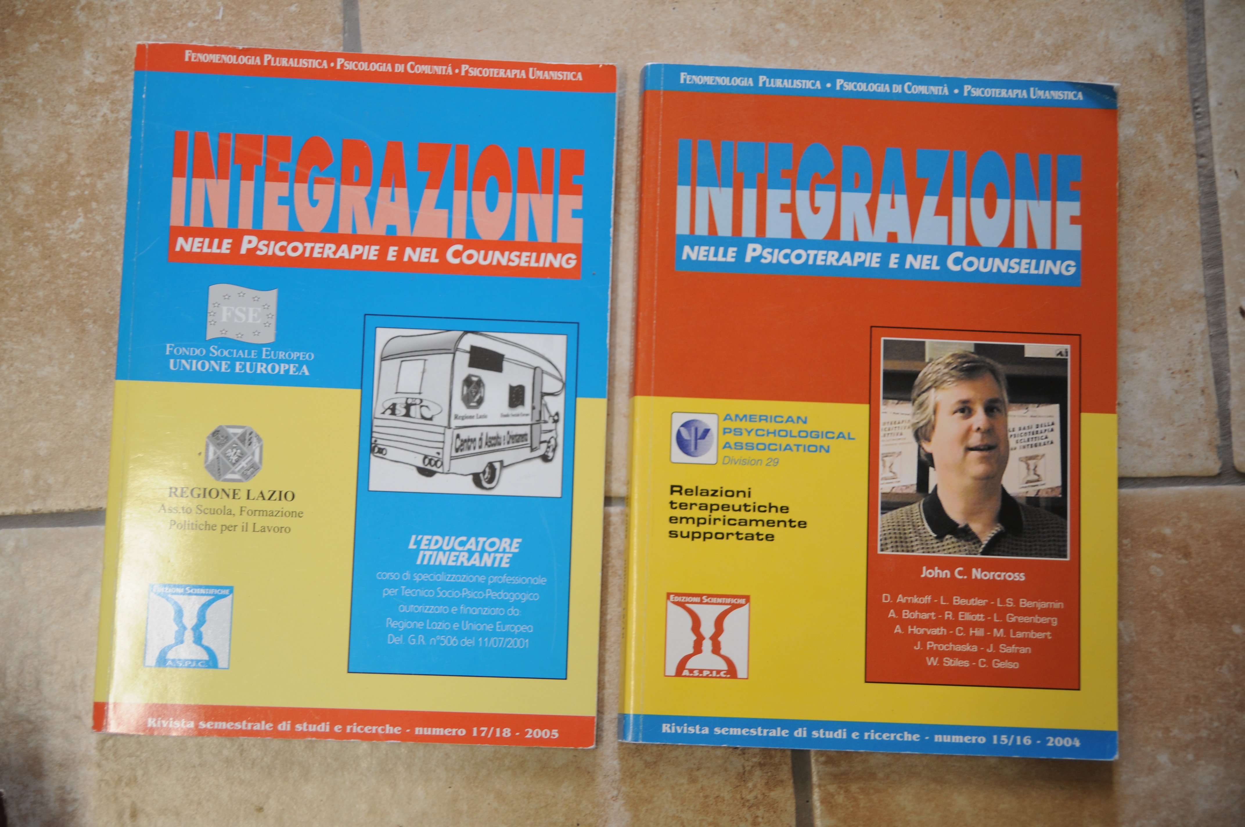 nelle psicoterapie e nel counseling 15-16 2004 e 17-18 2005