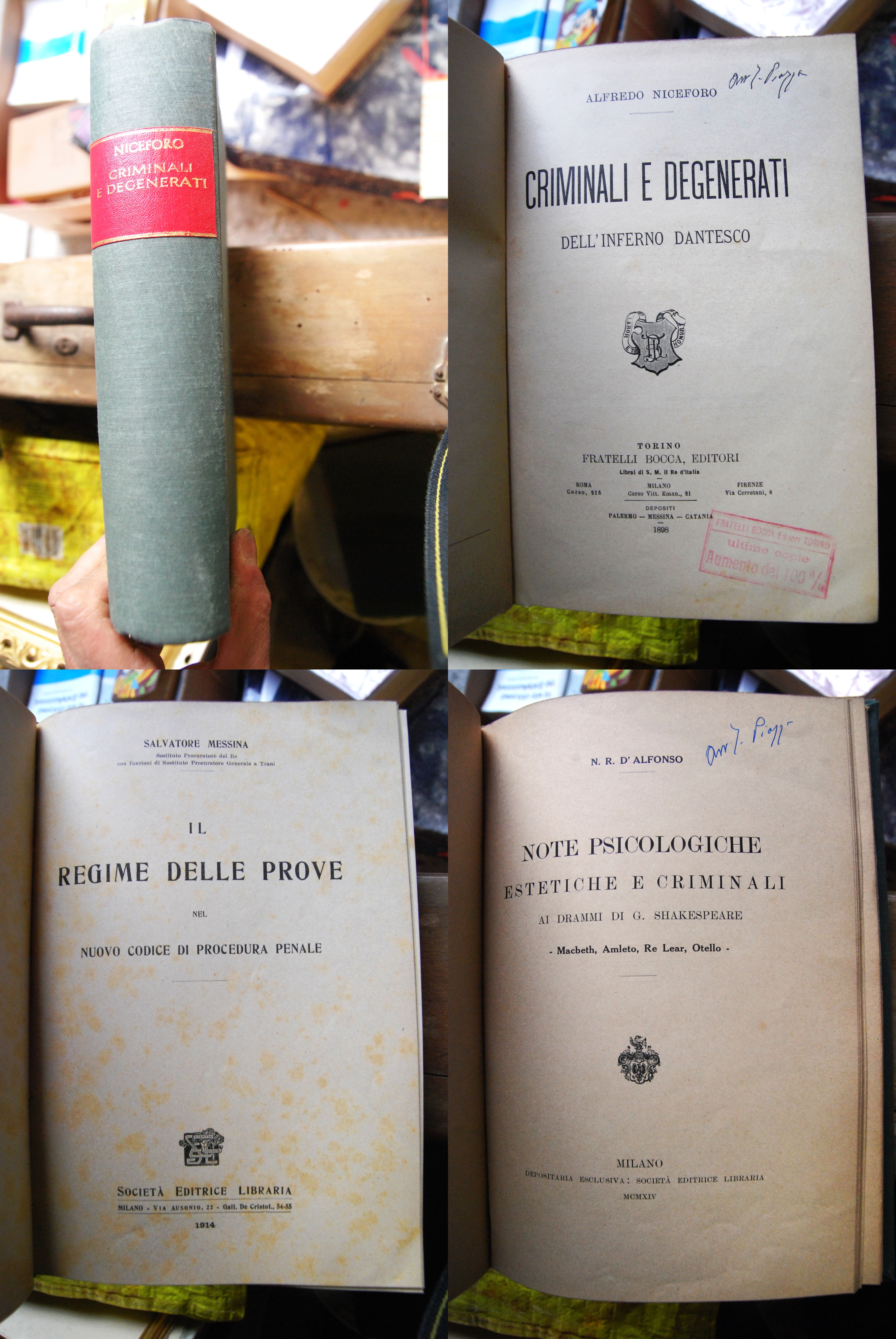 niceforo criminali e degenerati dell'inferno dantesco 1898, salvatore messina il …