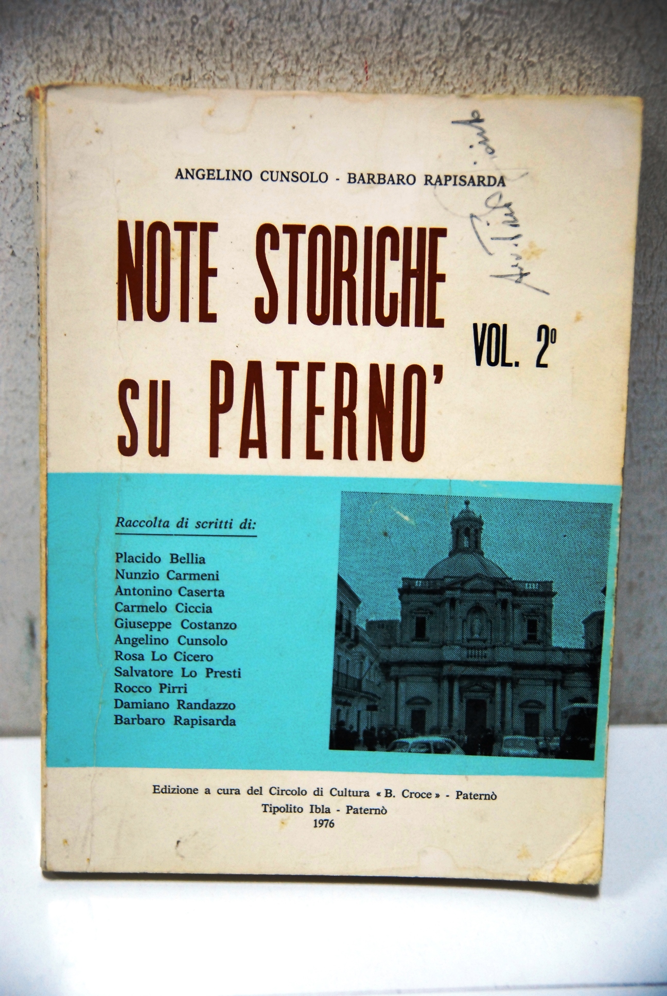Note Storiche su paternò vol. 2^