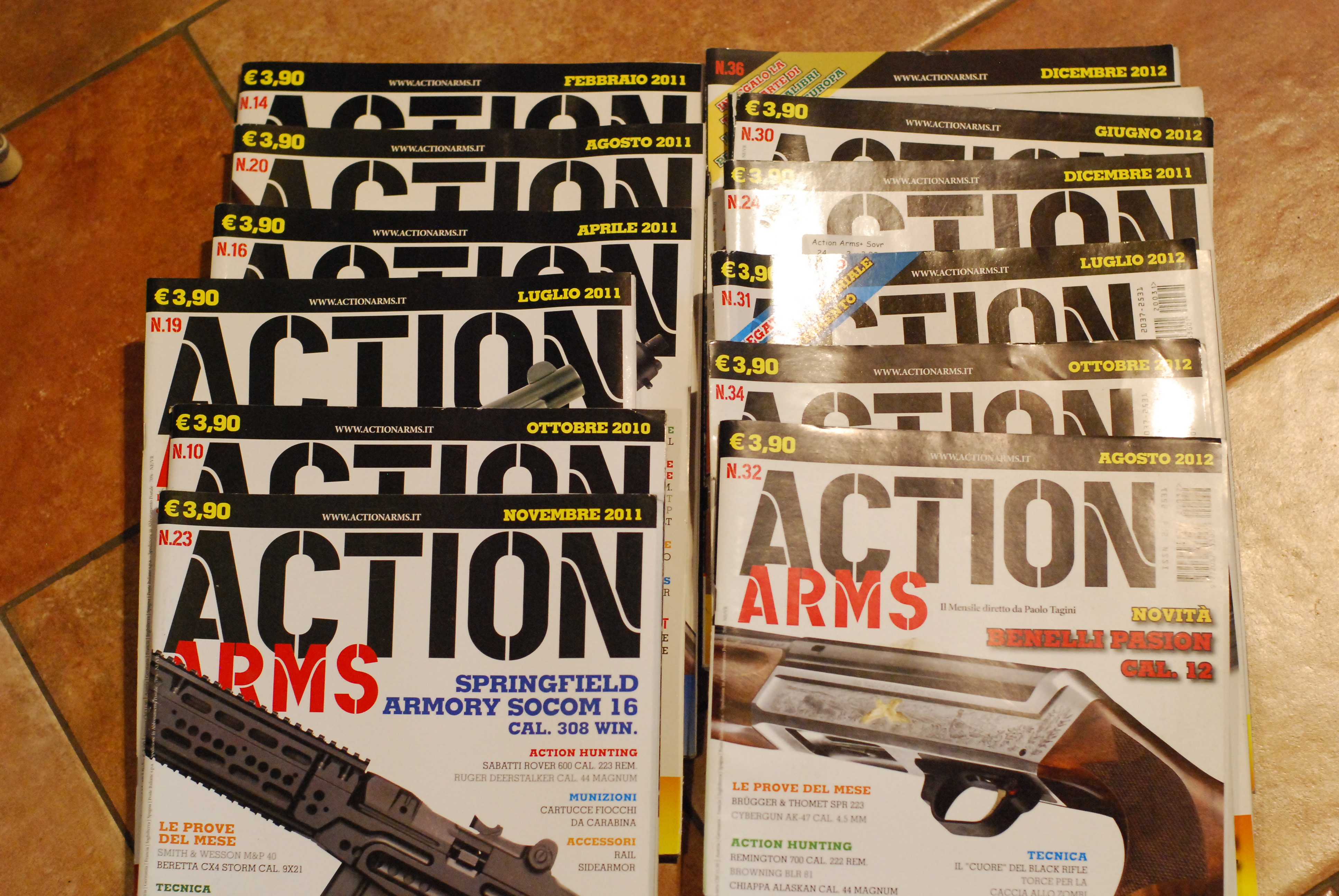 numeri 10,14,16,19,20,23,24,30,31,32,34,36