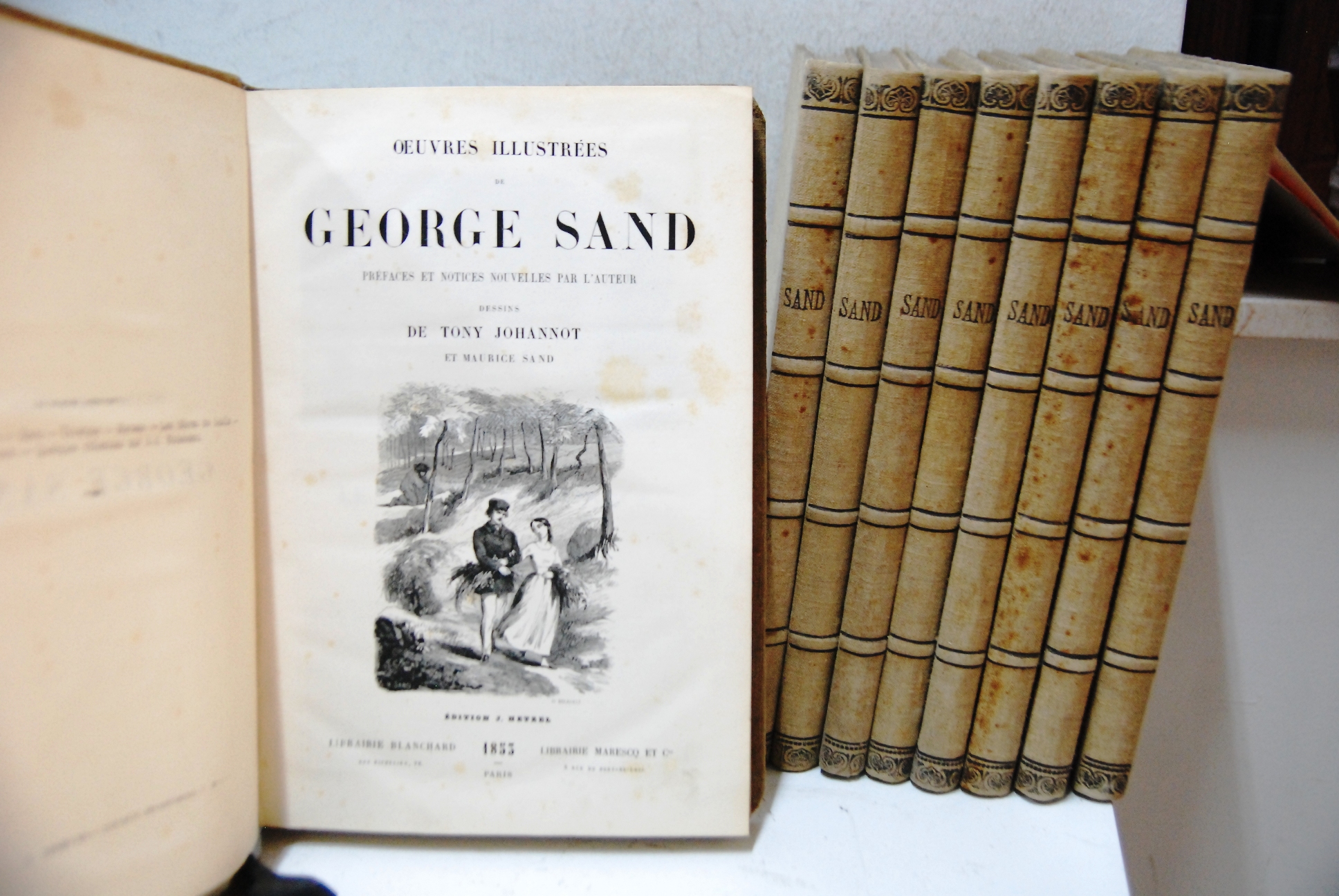 oeuvres illustrees george sand tony johannot 1853 1854 1855 1856 …
