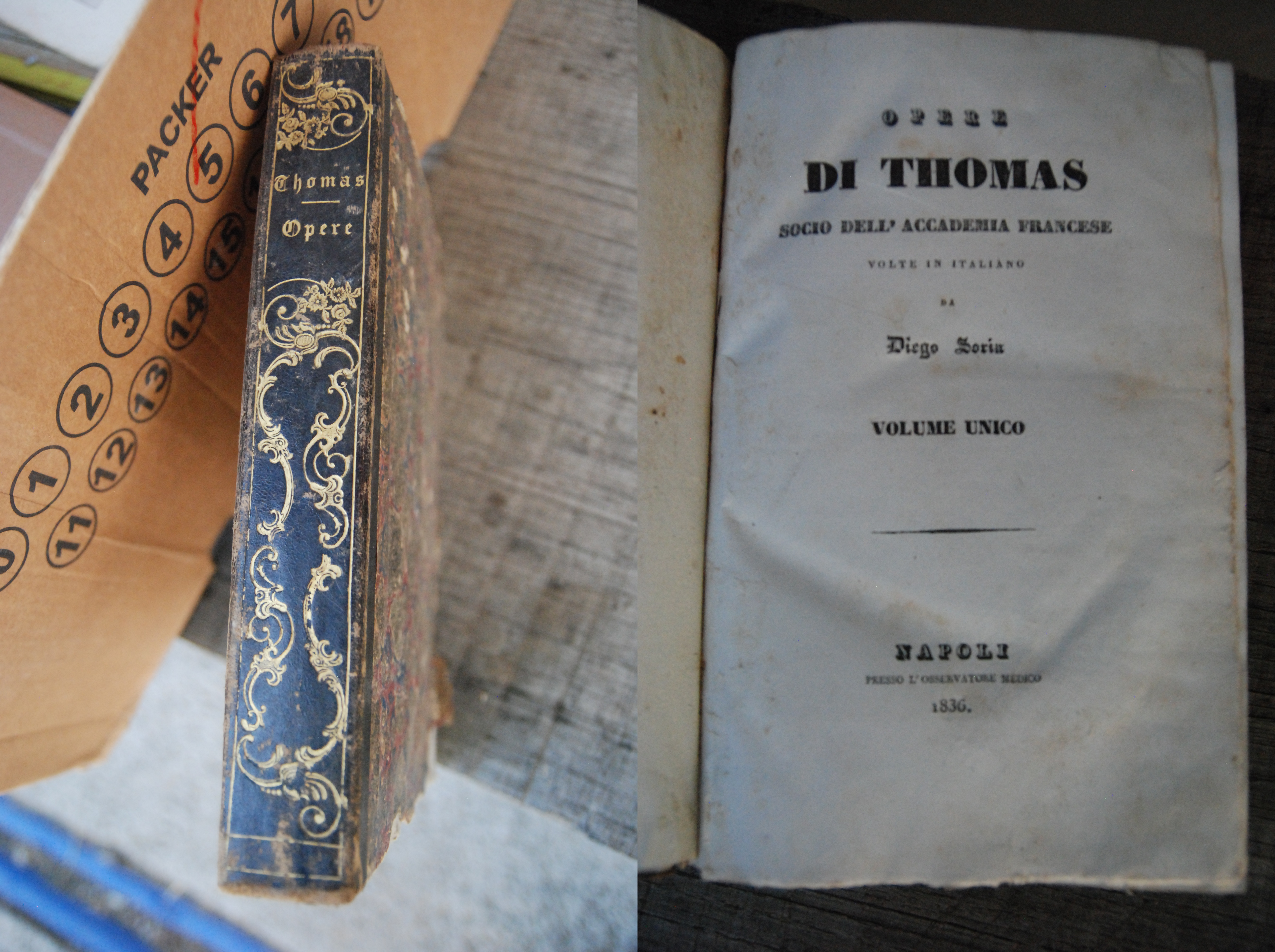 OPERE DI THOMAS socio dell'accademia francese