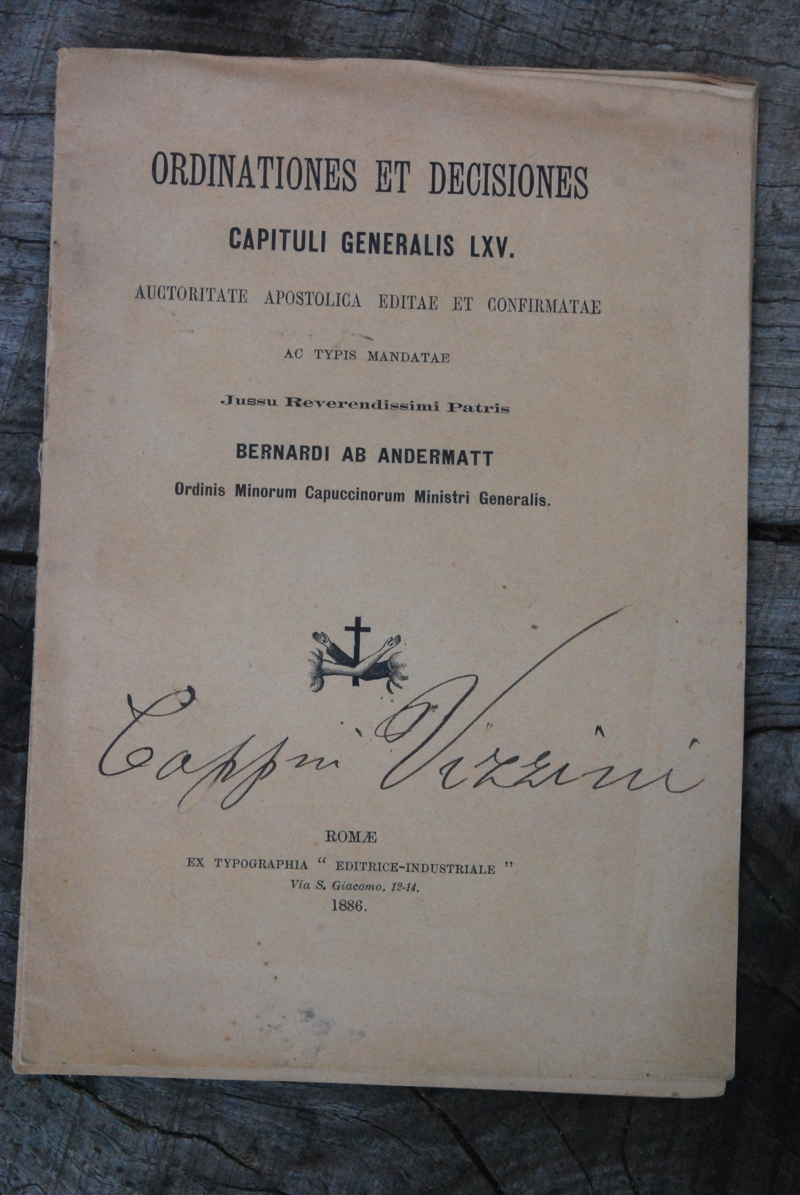 ordinationes et decisiones capituli generalis LXV