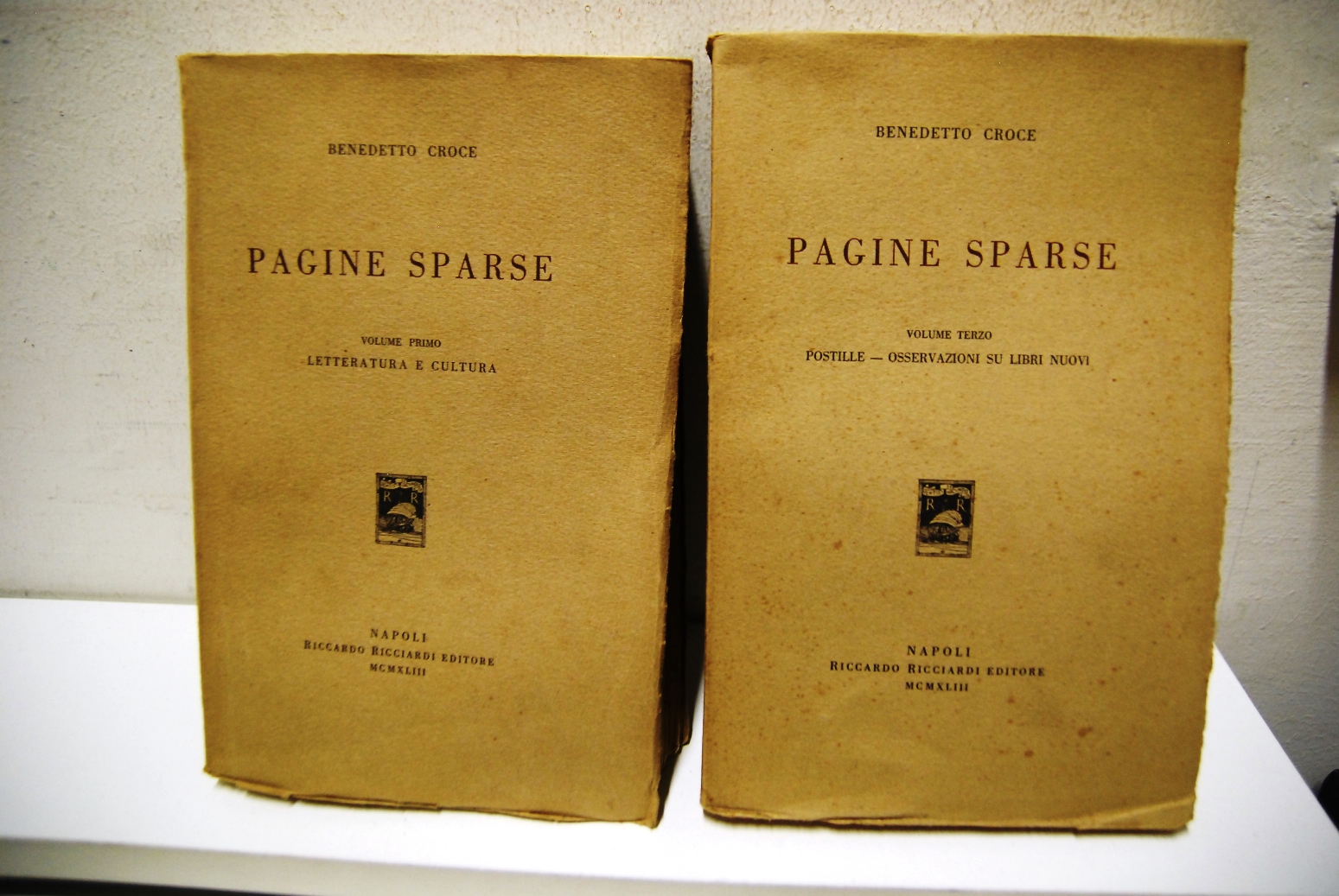 Pagine Sparse, volumi I e III
