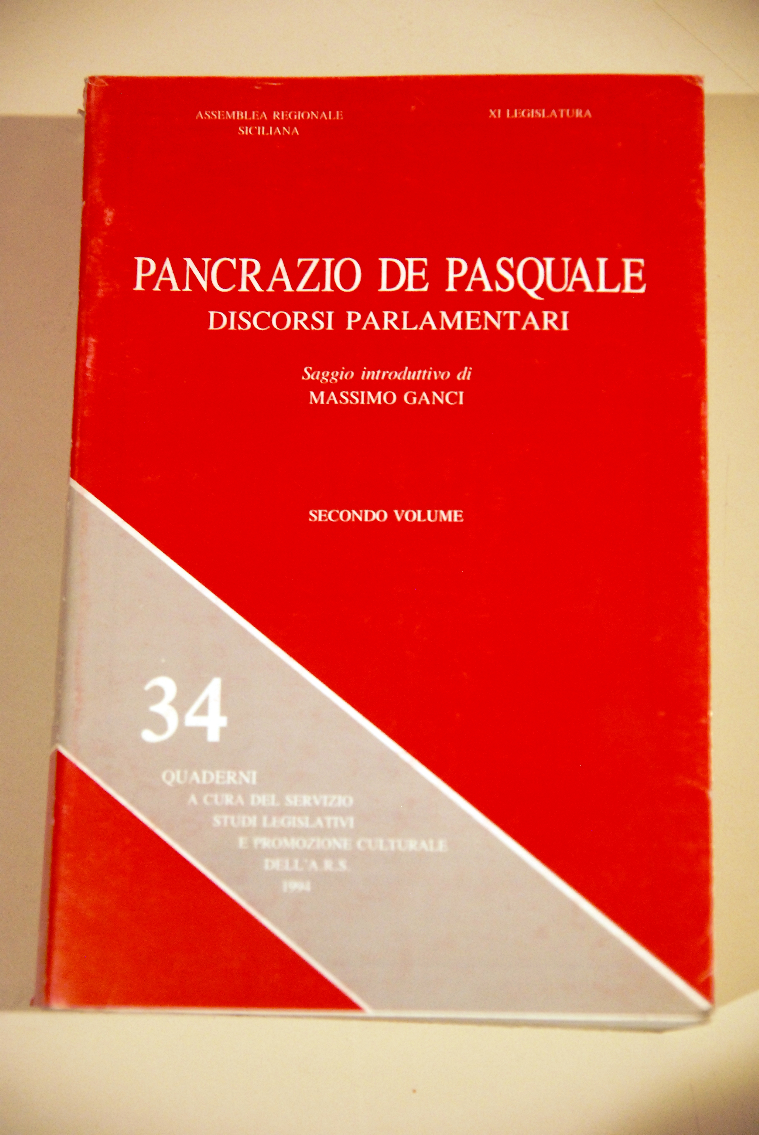 pancrazio de pasquale DISCORSI PARLAMENTARI secondo volume