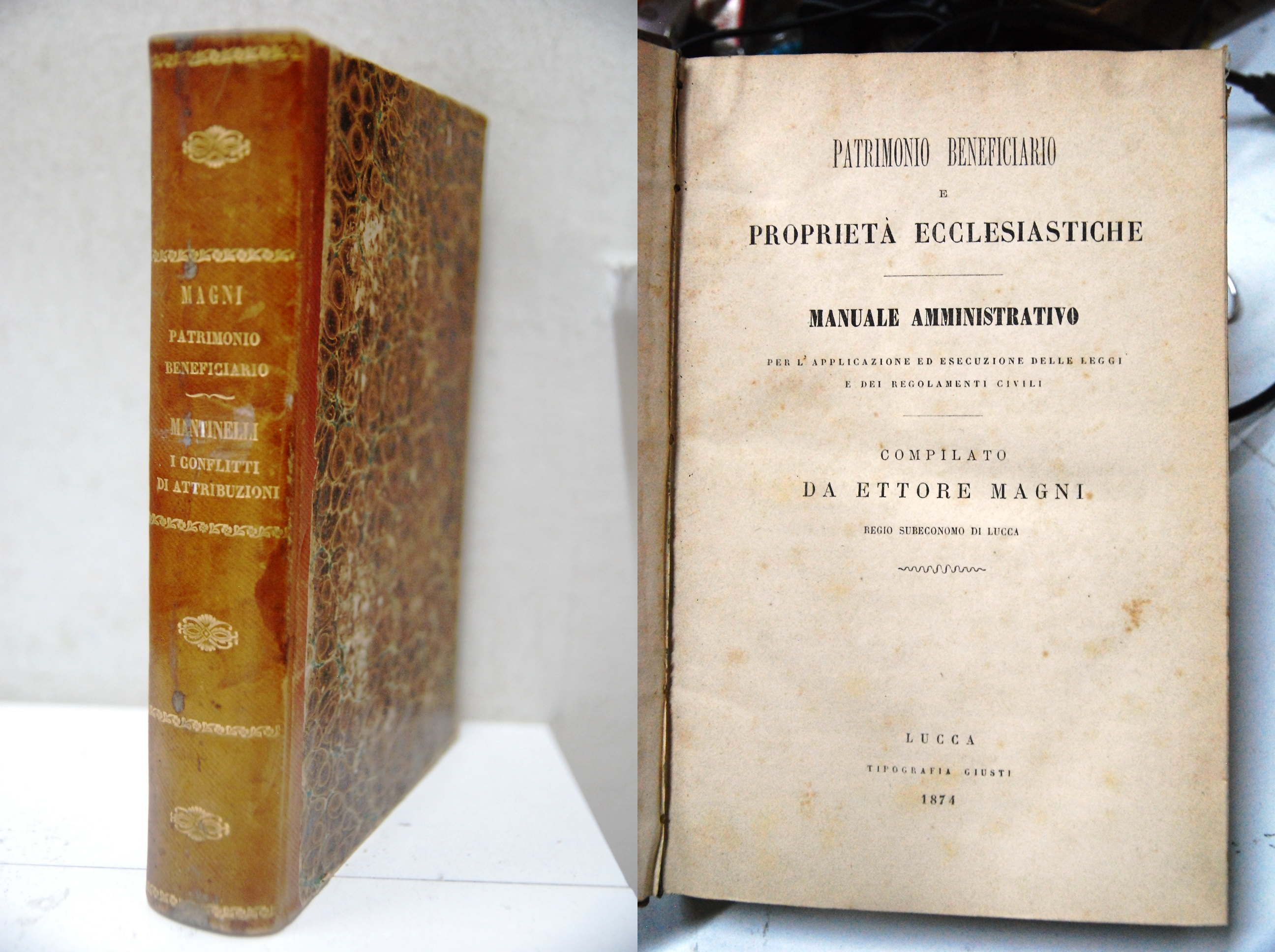 patrimonio beneficiario proprietà ecclesiastiche (come nuovo)