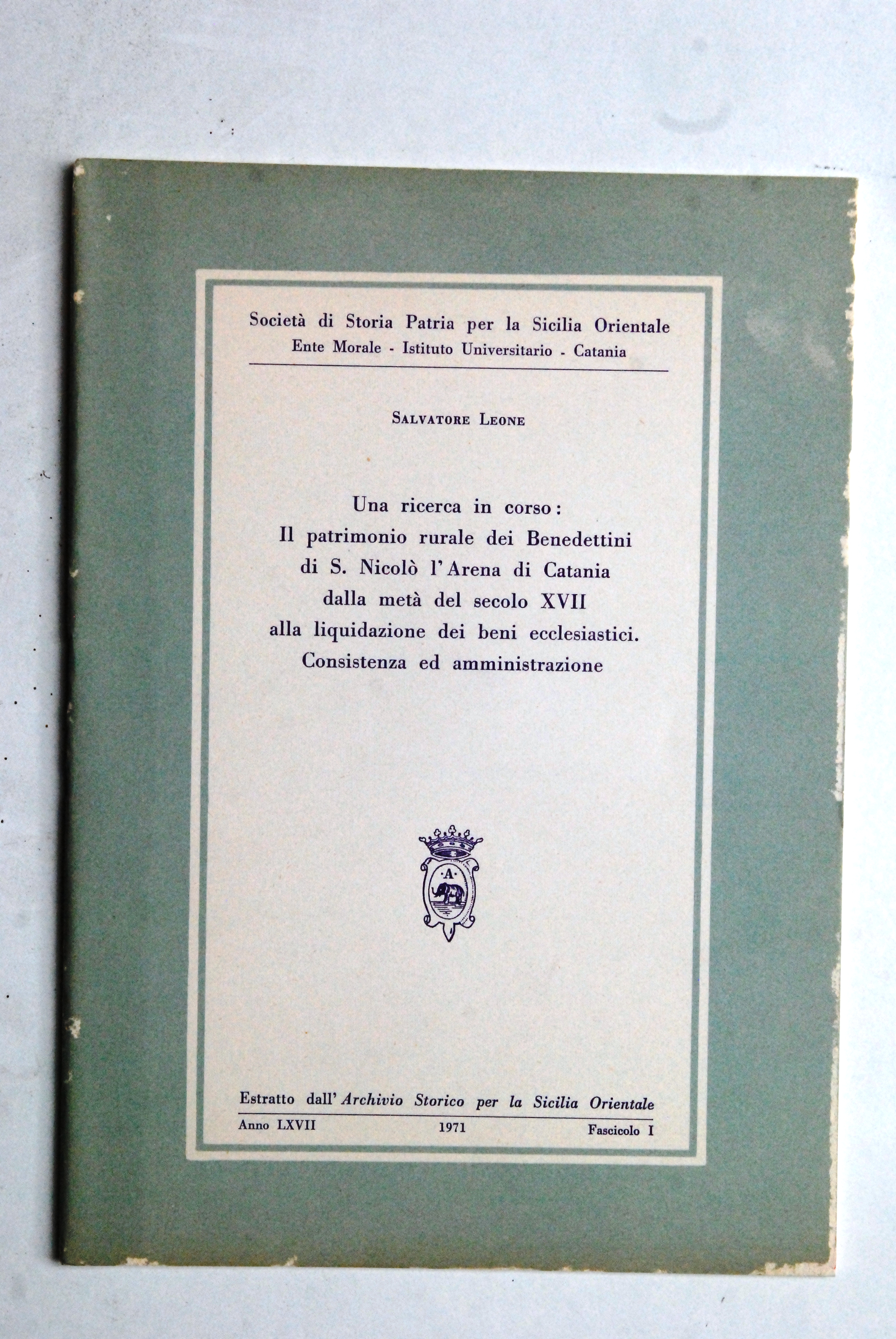 patrimonio rurale dei benedettini di nicolò l'arena di catania dalla …