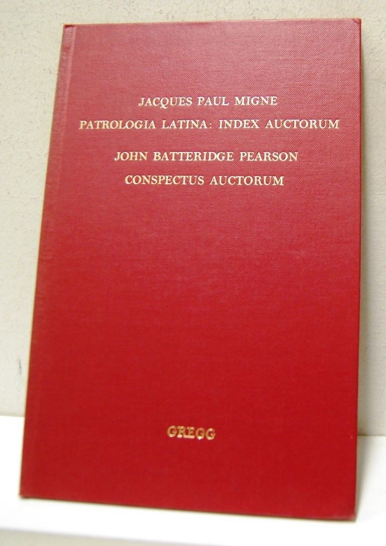 Patrologia Latina: Index Auctorum, Conspectus Auctorum