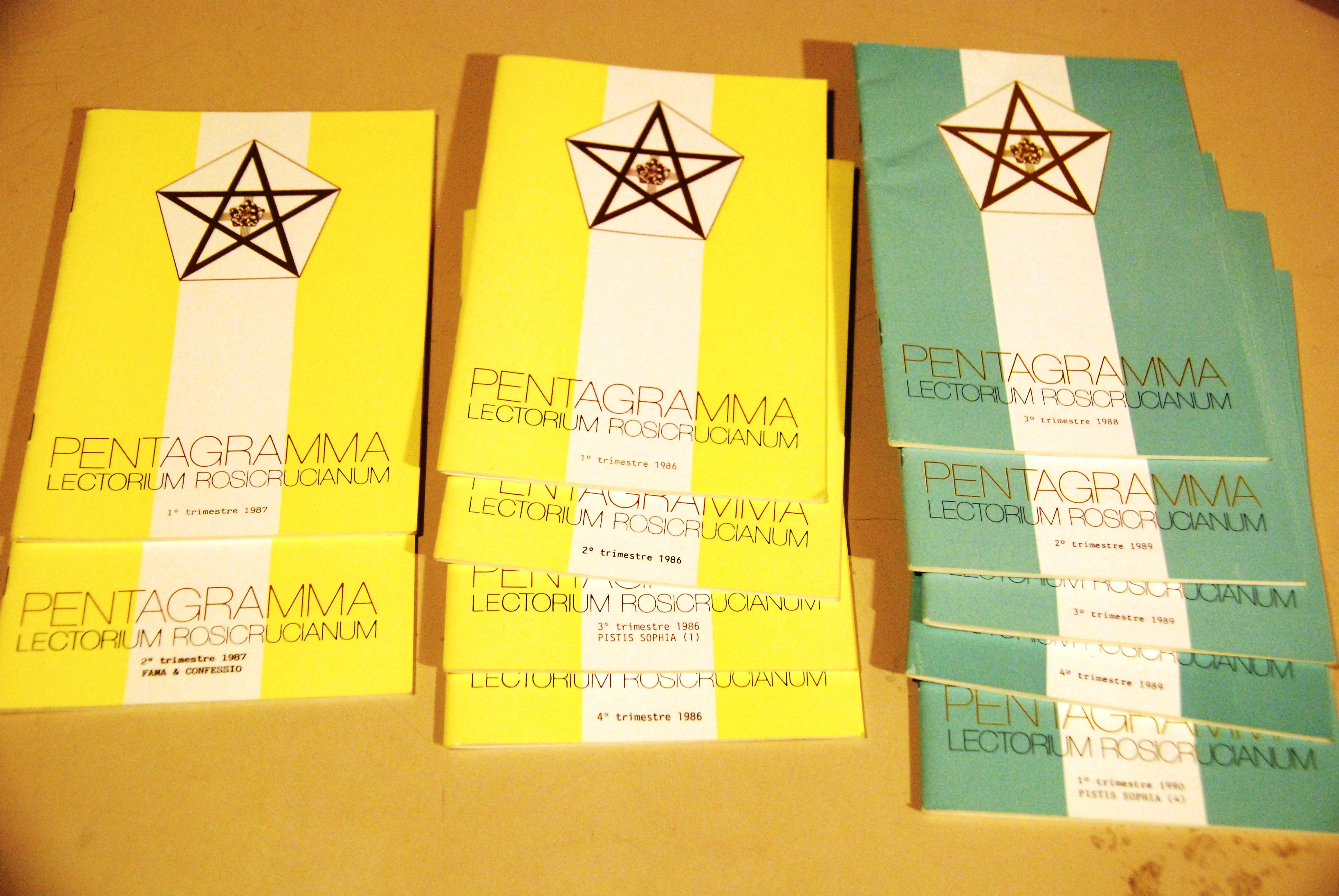 pentagramma annata 1986, 1 e 2 1987, 3 1988, 1989 …