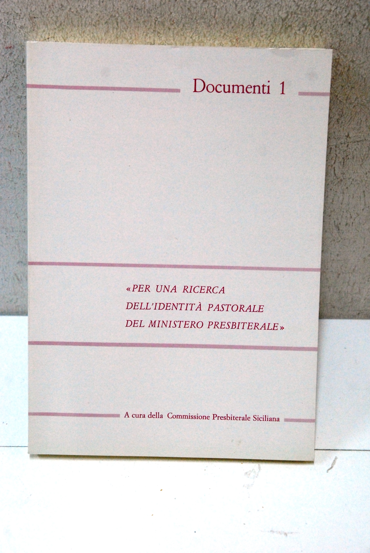 per una ricerca dell'identità pastorale del ministero presbiteriale