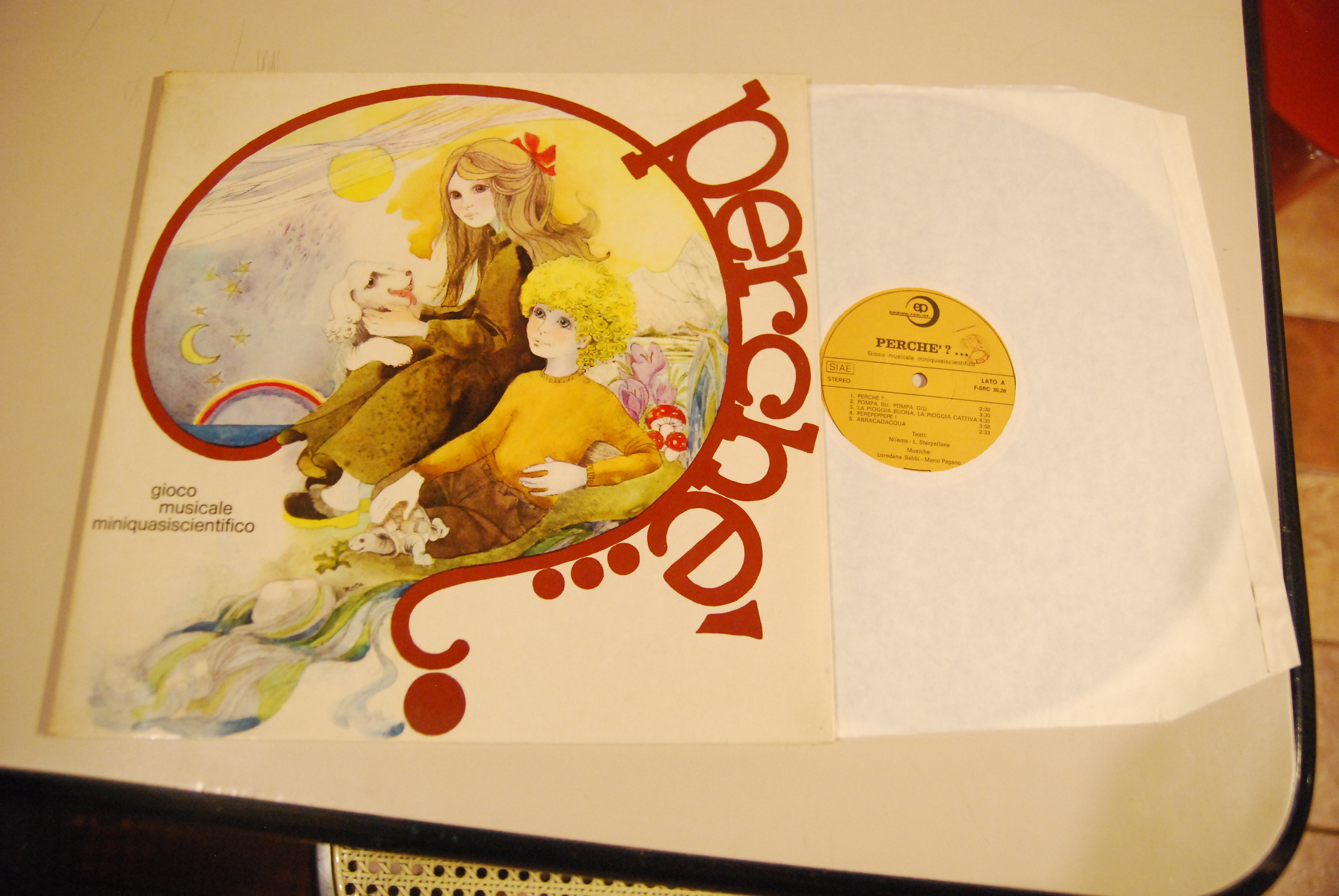perchè perche' gioco musicale miniquasiscientifico vinile album lp NUOVO
