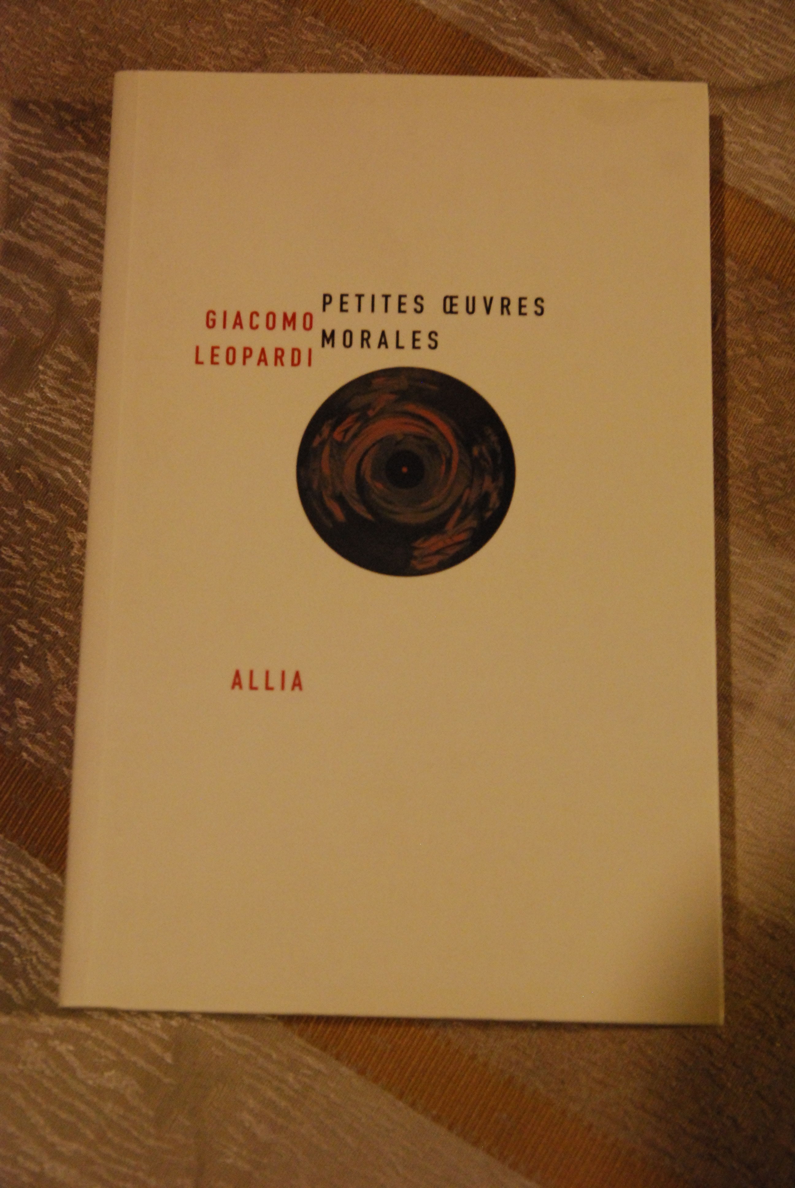 petites oeuvres morales NUOVO