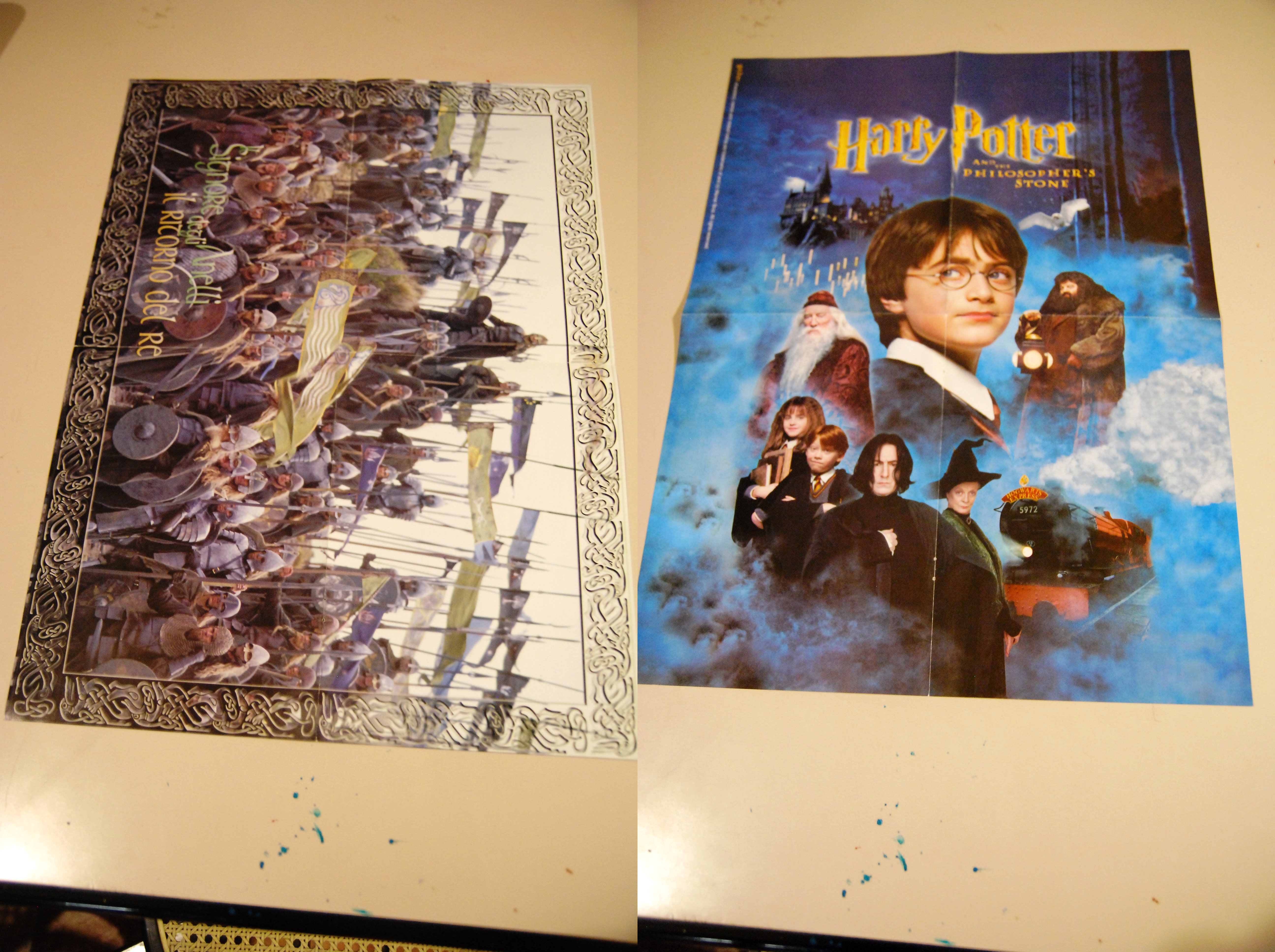 philosopher stone e (dietro) il signore degli anelli il ricordo …