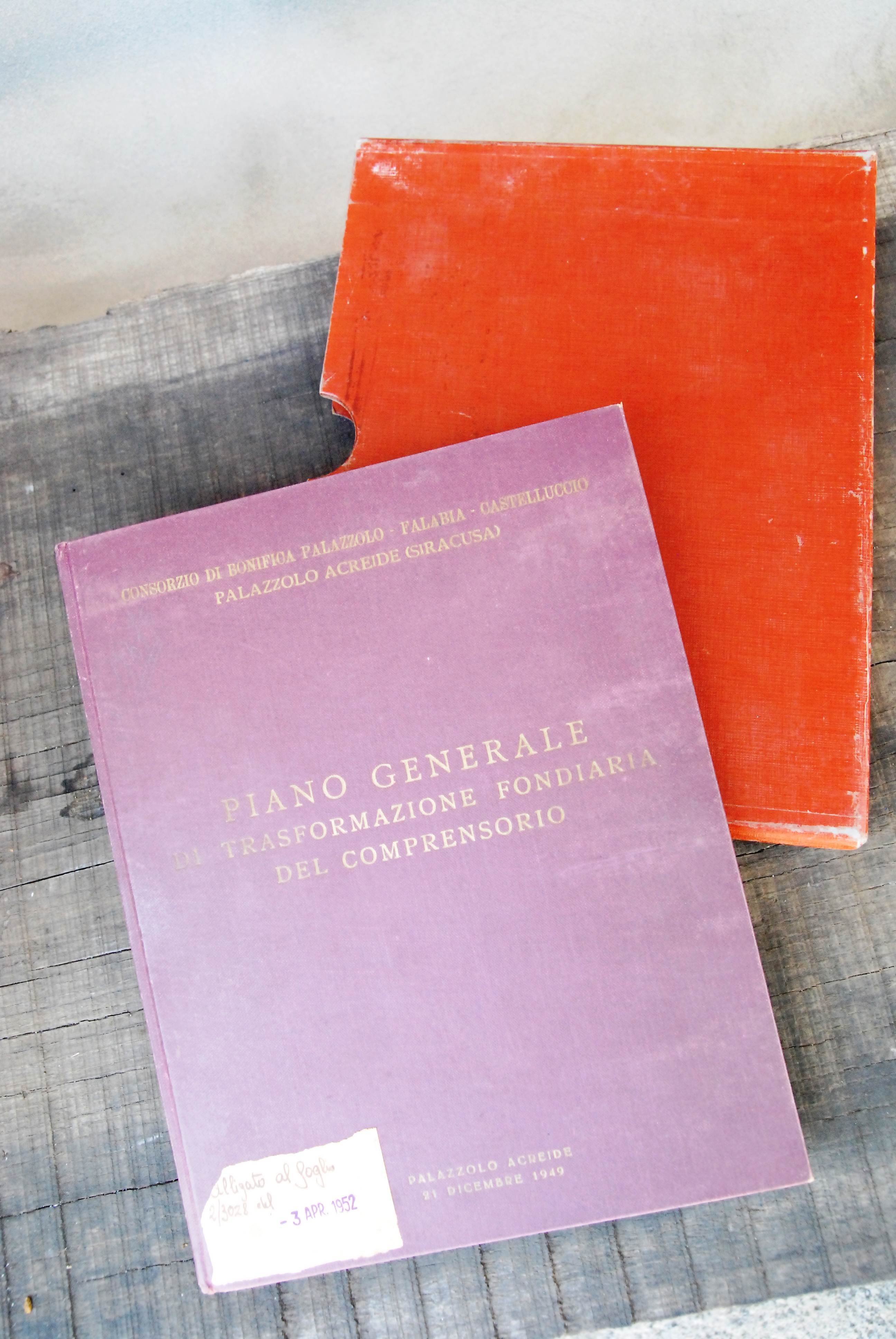 piano generale per la trasformazione fondiaria del comprensorio (con mappe)