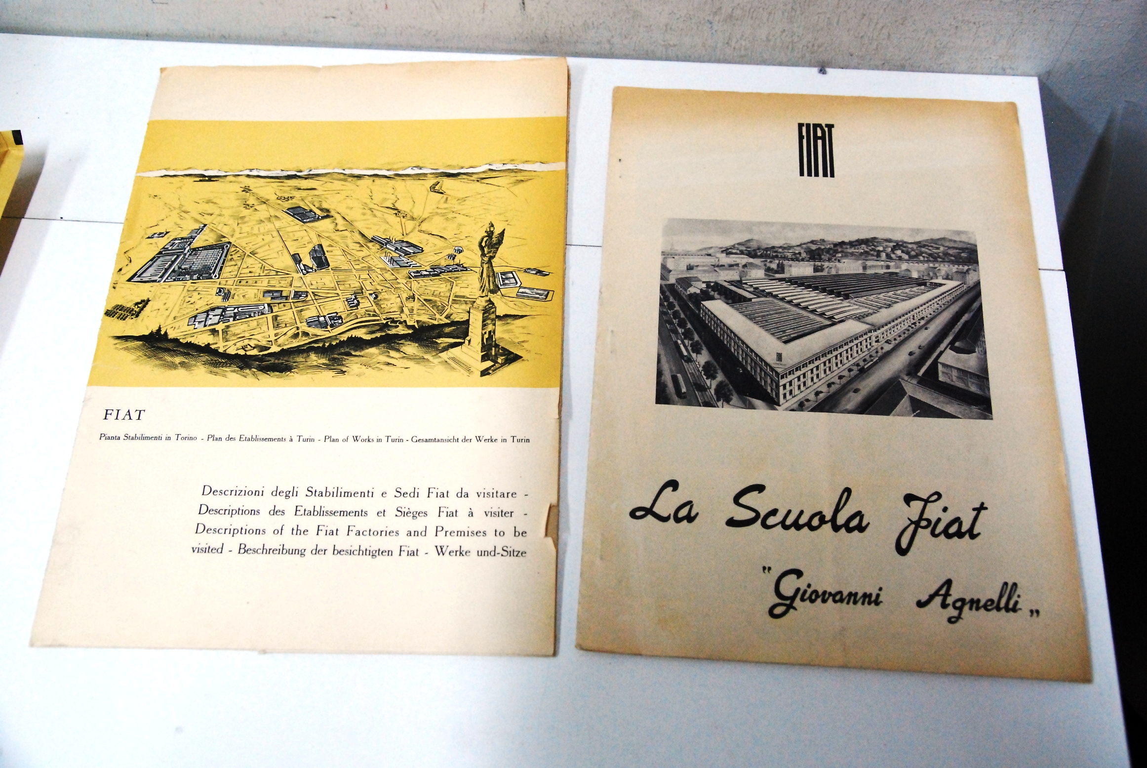 pianta stabilimenti in torino e la scuola fiat