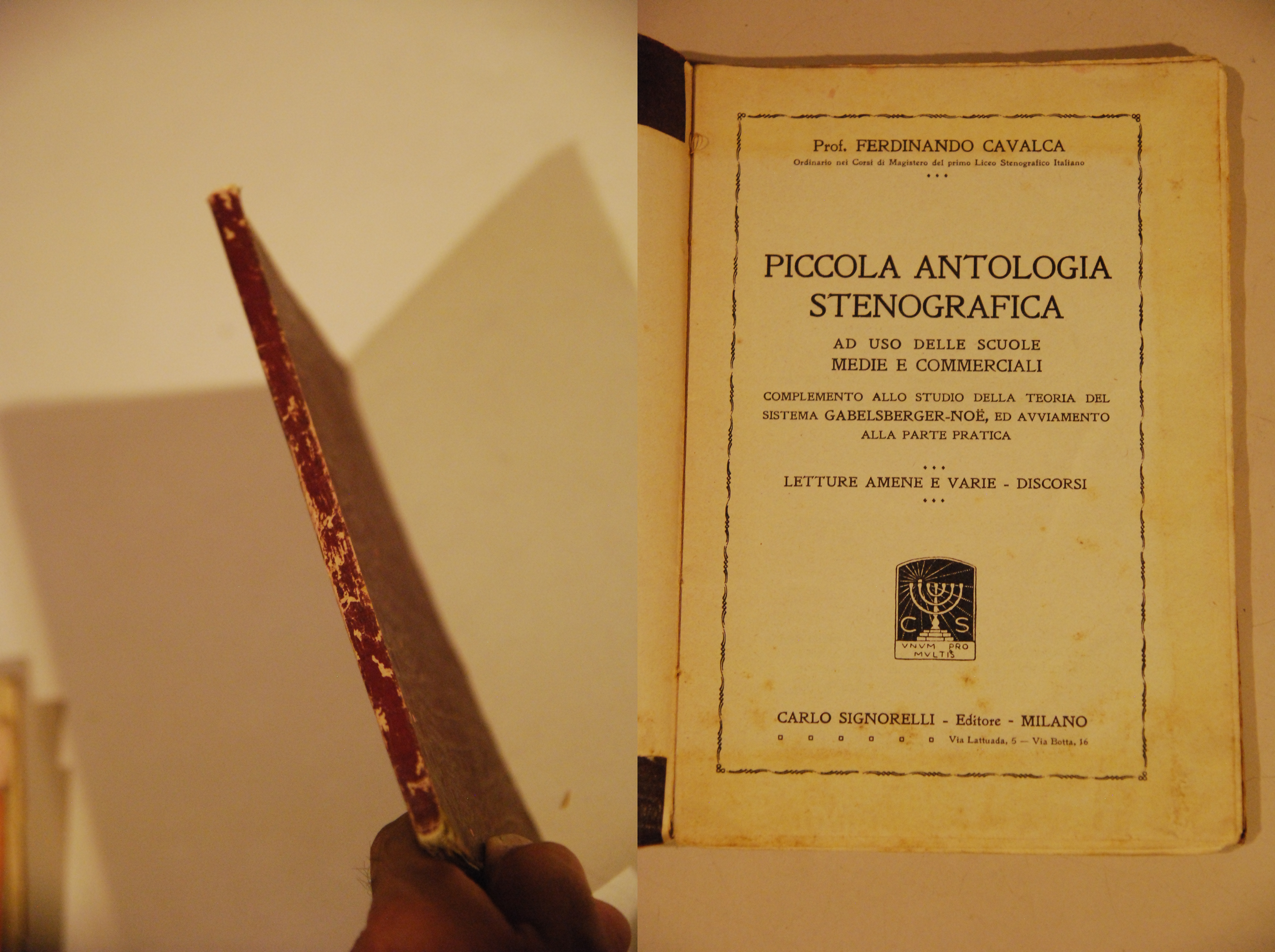 piccola antologia stenografica gabelsberger noe letture amene e varie discorsi