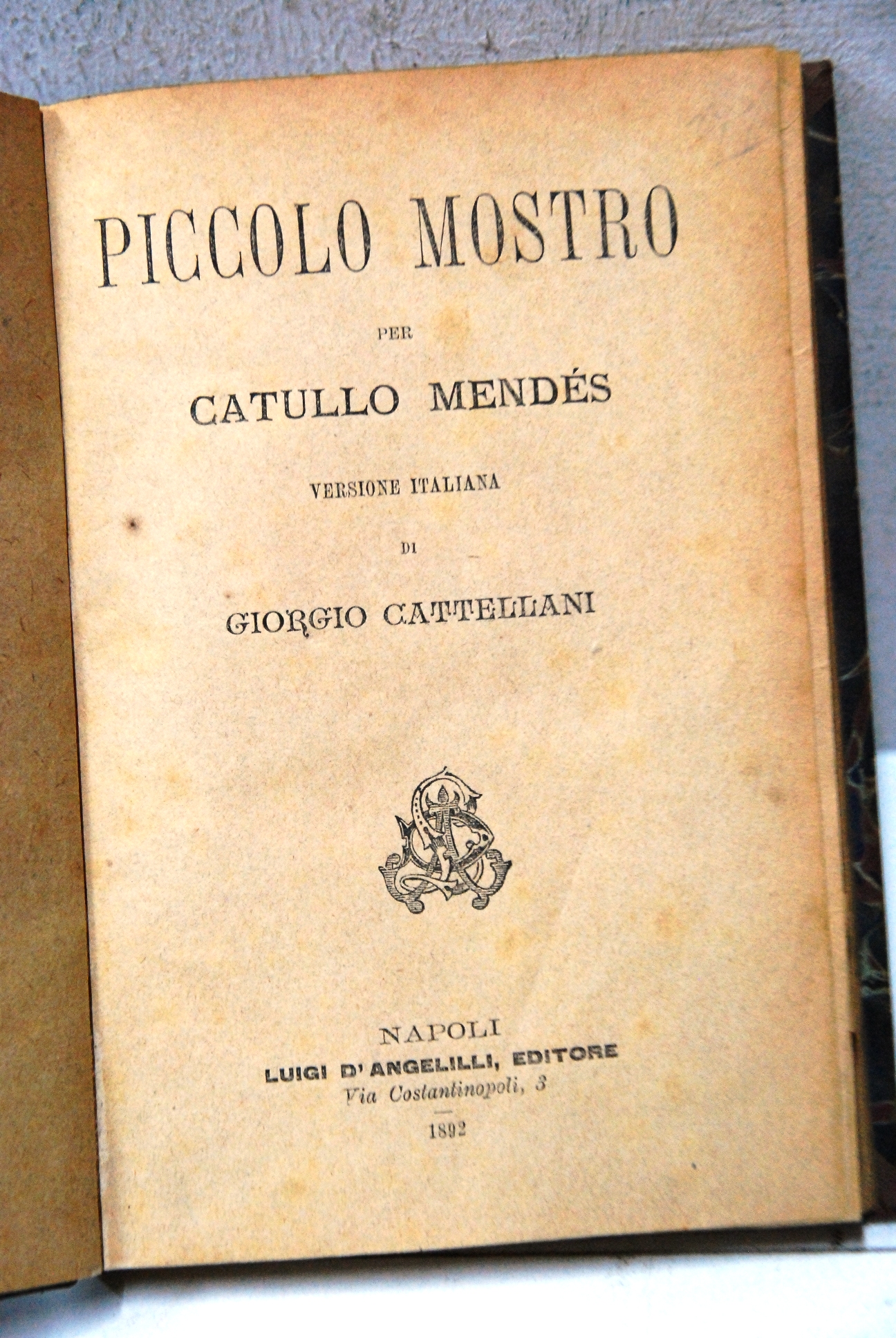 piccolo mostro versione giorgio cattellani