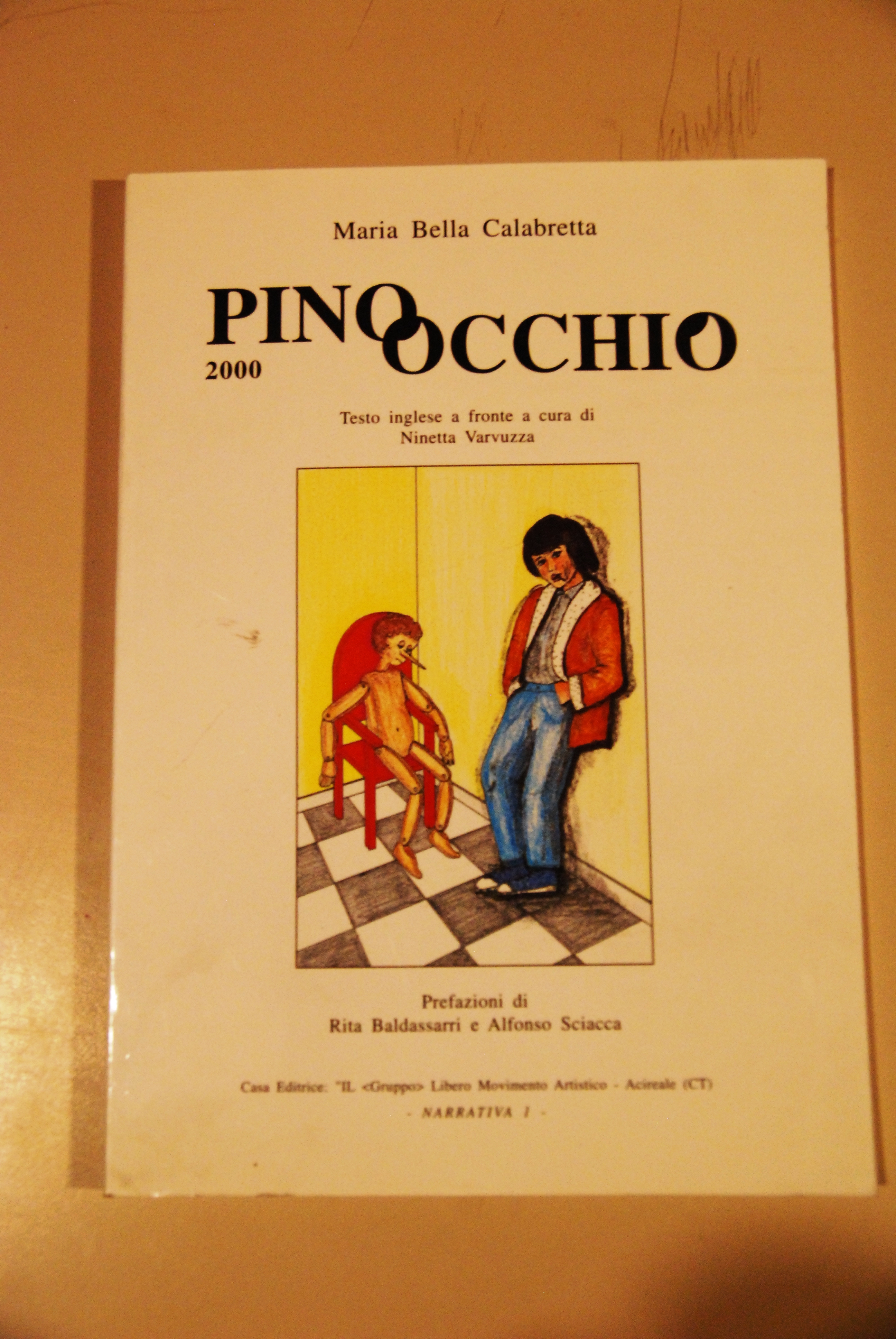 pinocchio NUOVO pino occhio testo inglese a fronte