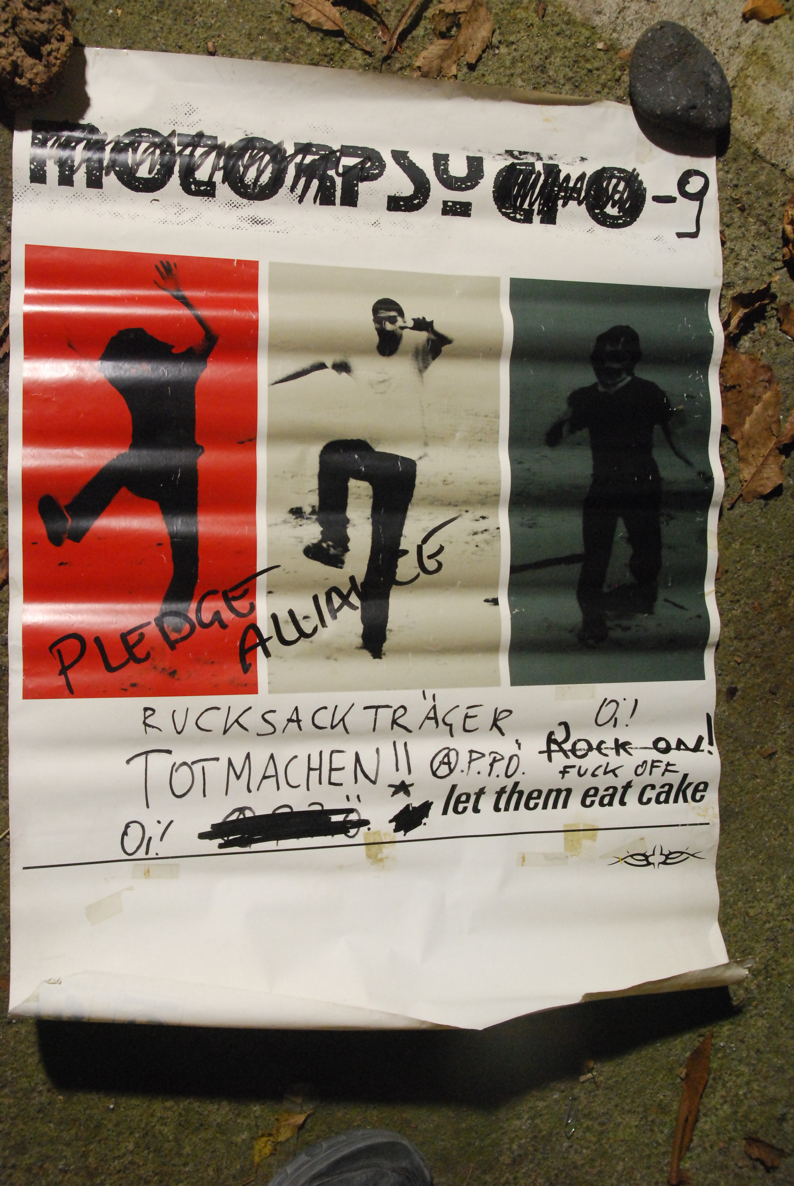 pledge alliance rucksacktrager totmachen let the eat cake