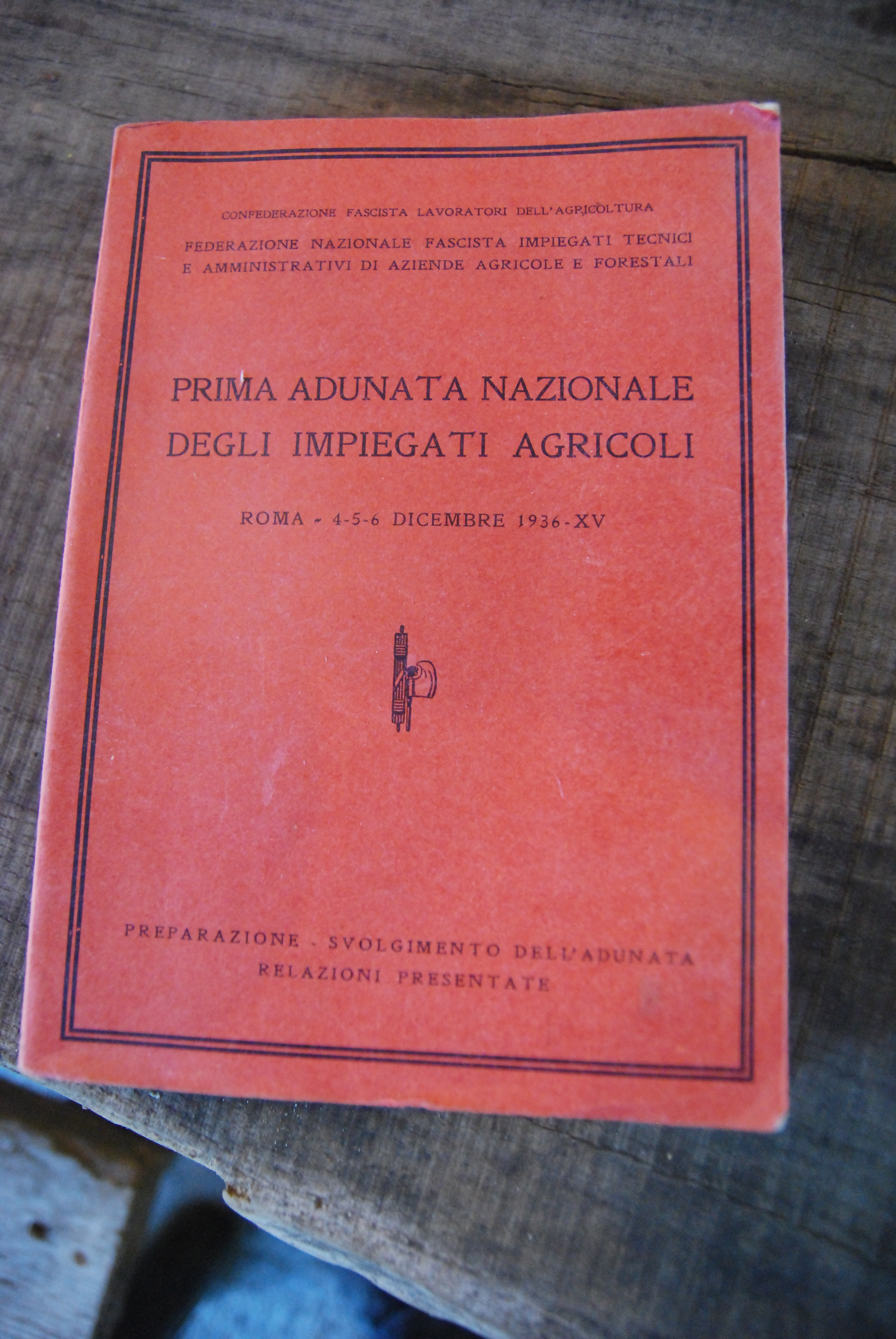 prima adunata nazionale degli impiegati agricoli