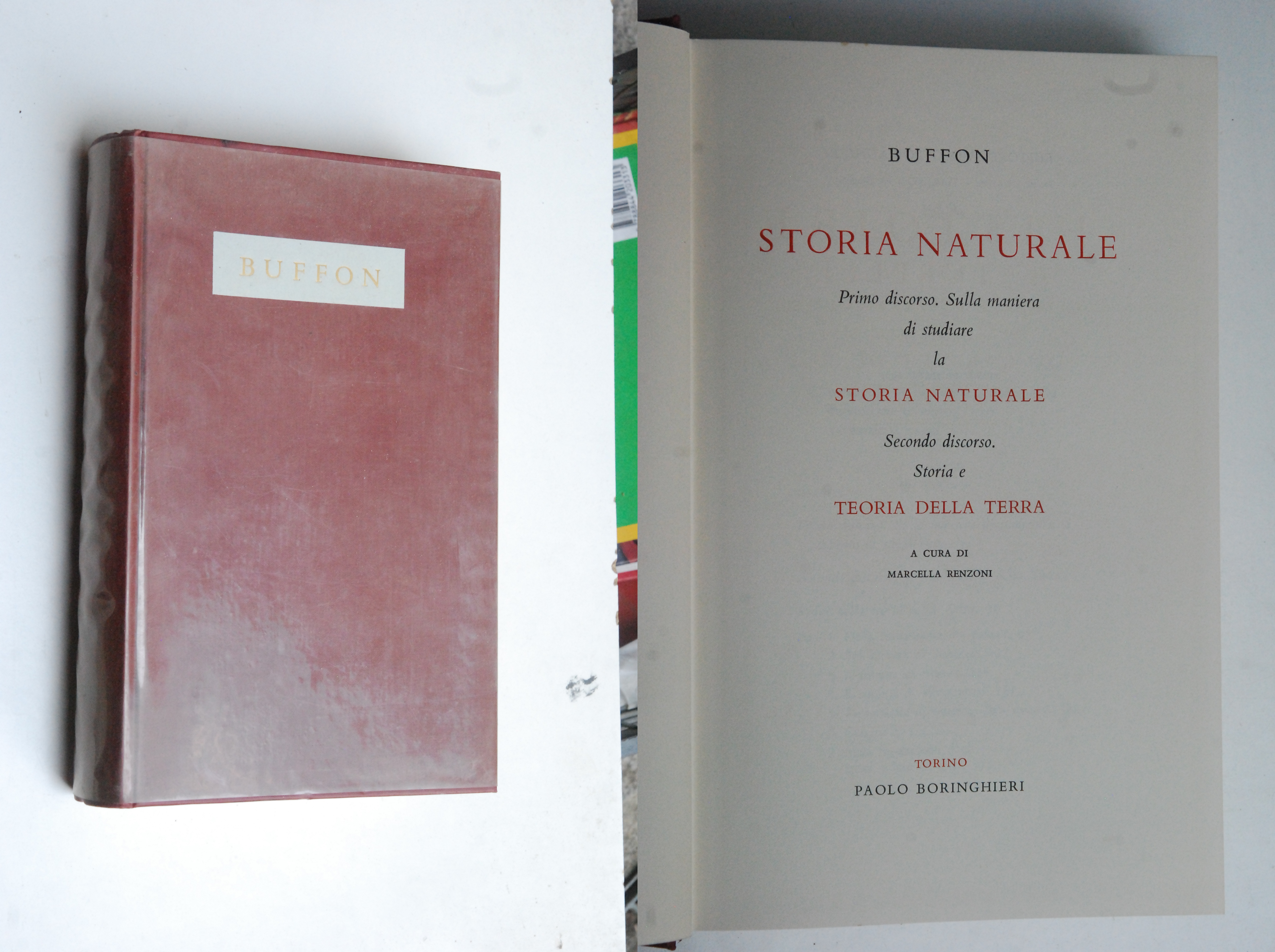 primo discorso sulla maniera di studiare storia naturale secondo teoria …