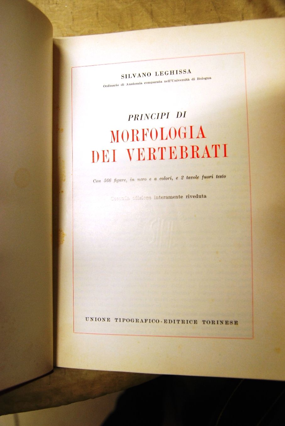 Principi di Morfologia dei Vertebrati