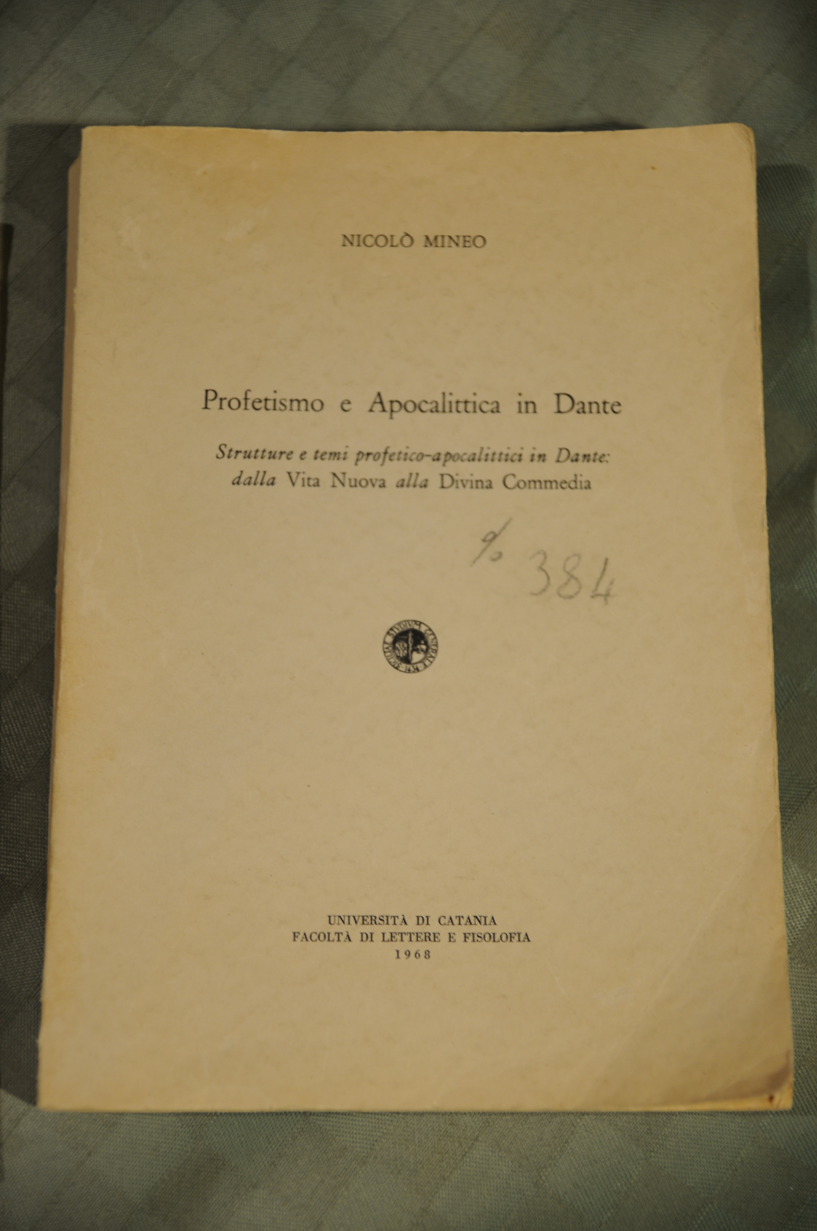 profetismo e apocalittica in dante