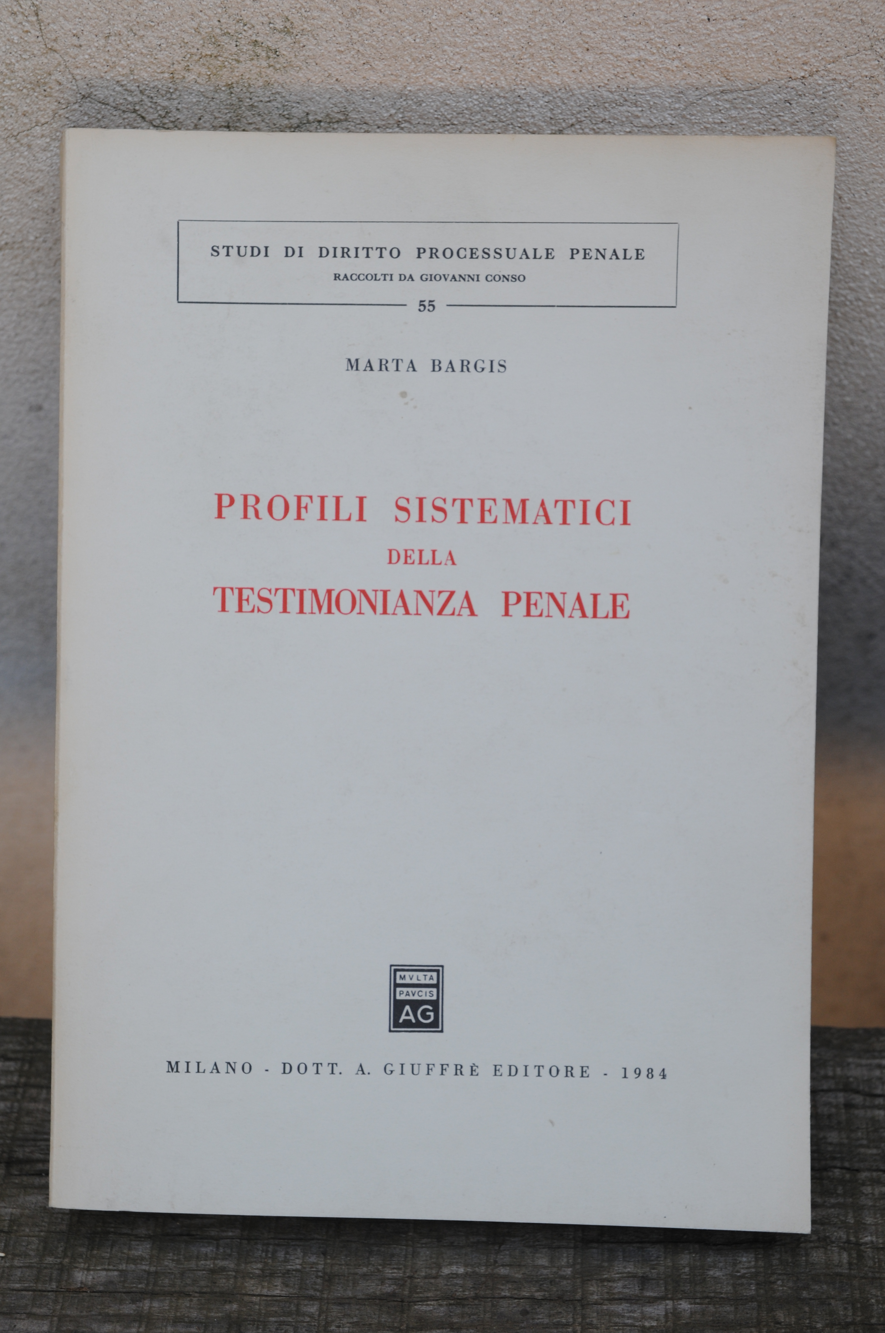 profili sistematici della testimonianza penale NUOVISSIMO