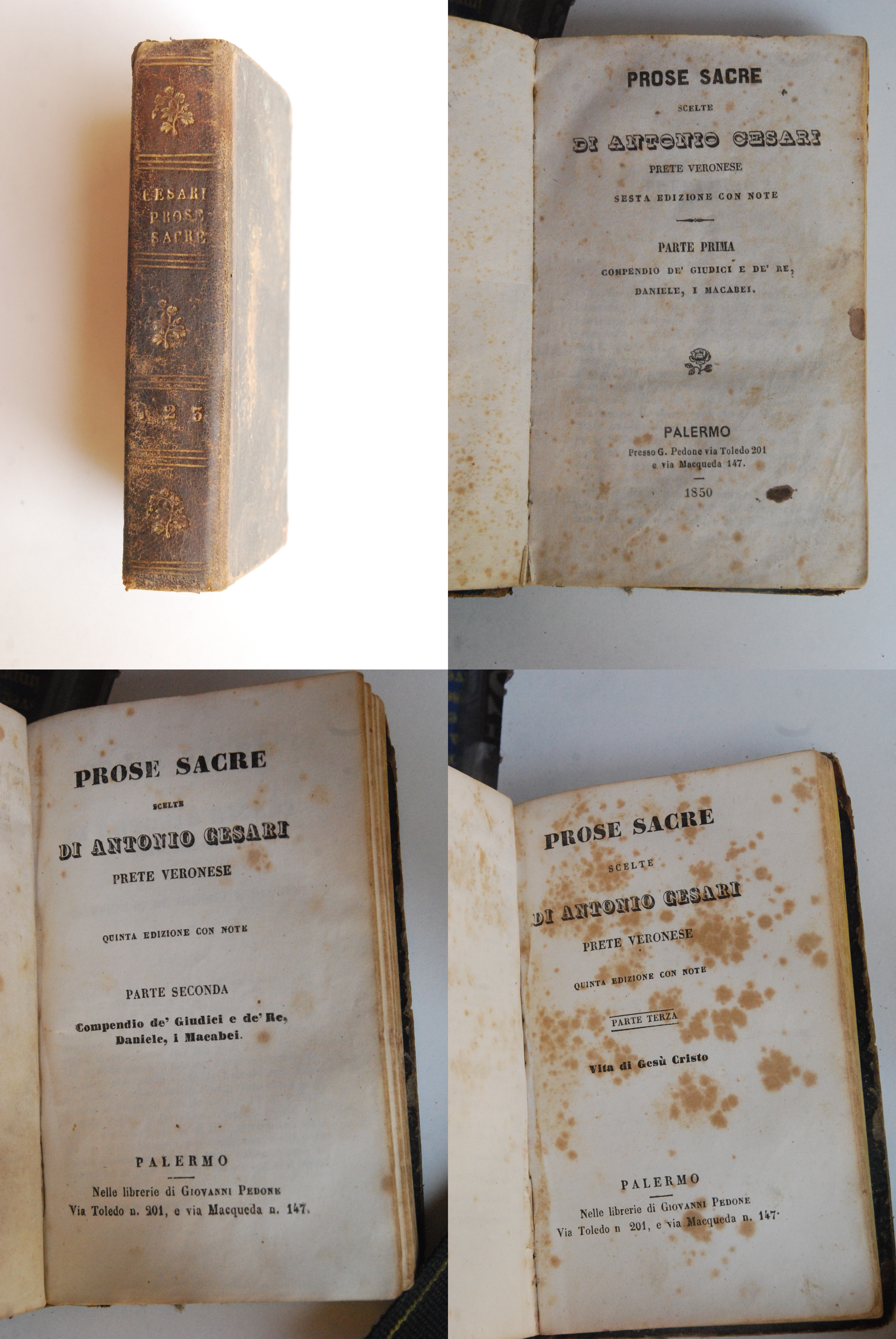 prose sacre 3 voll. in un volume opera cpl. ottime …