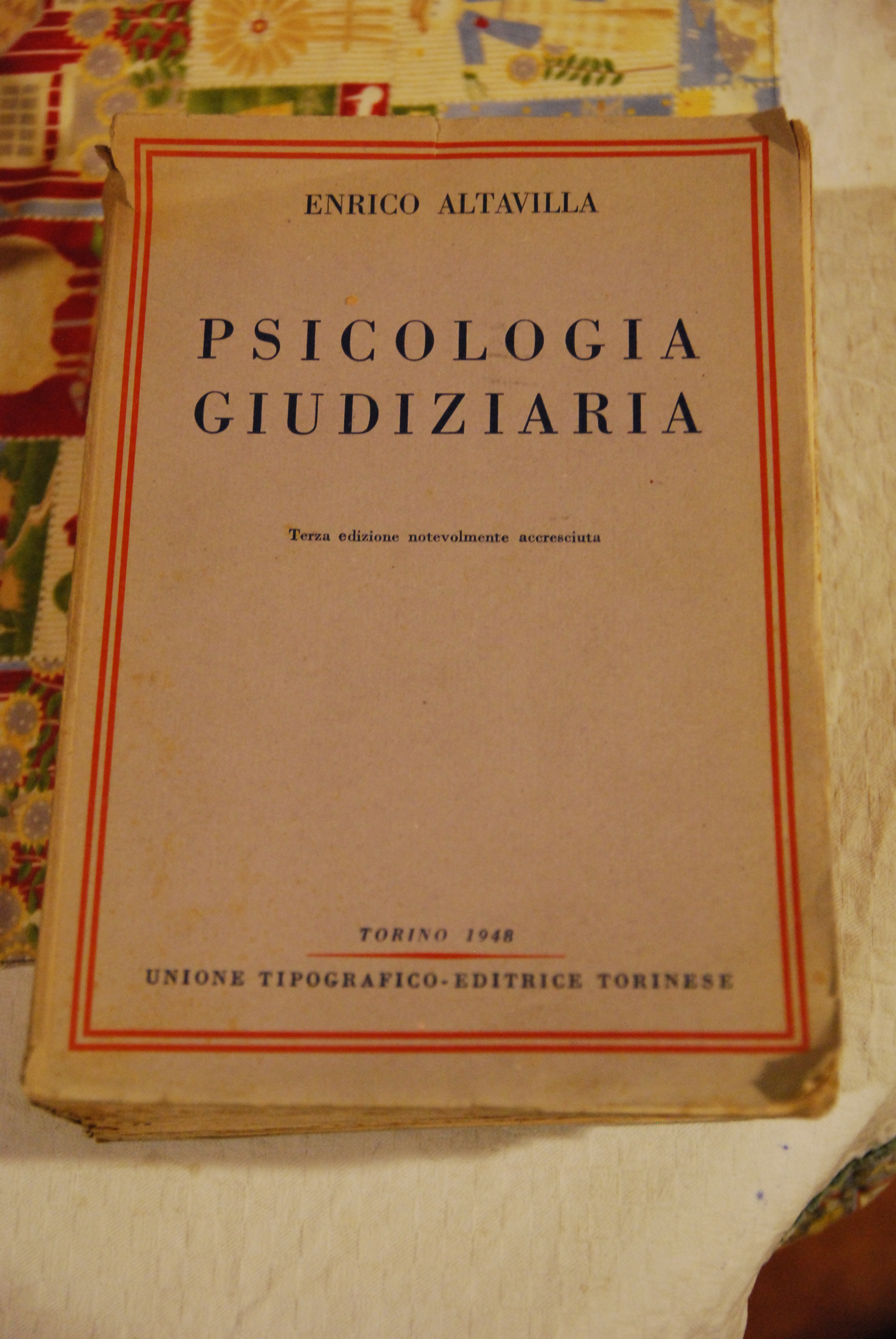 psicologia giudiziaria 1948 OTTIME CDZ