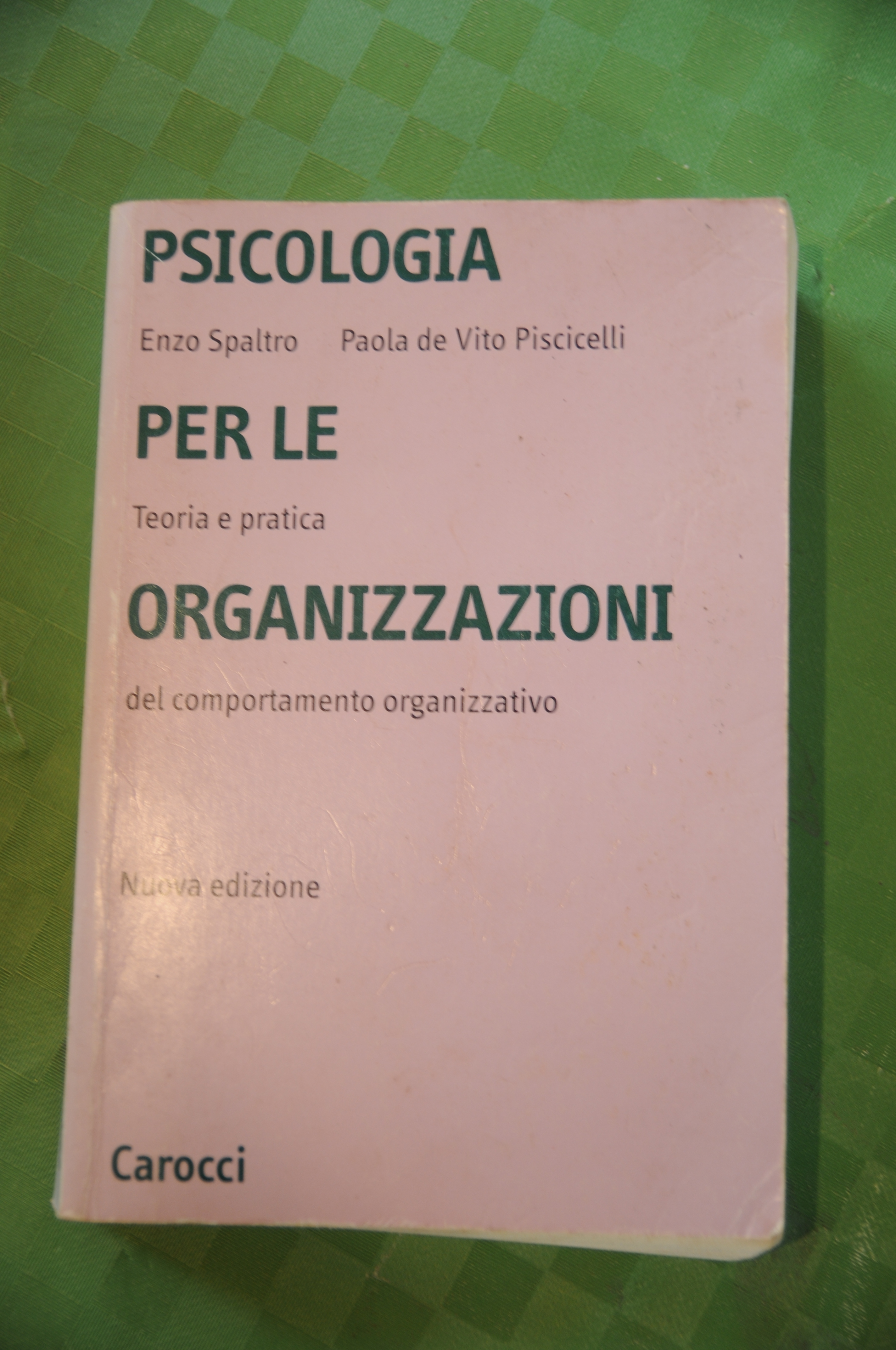psicologia per le organizzazioni (sottolineature a matita)